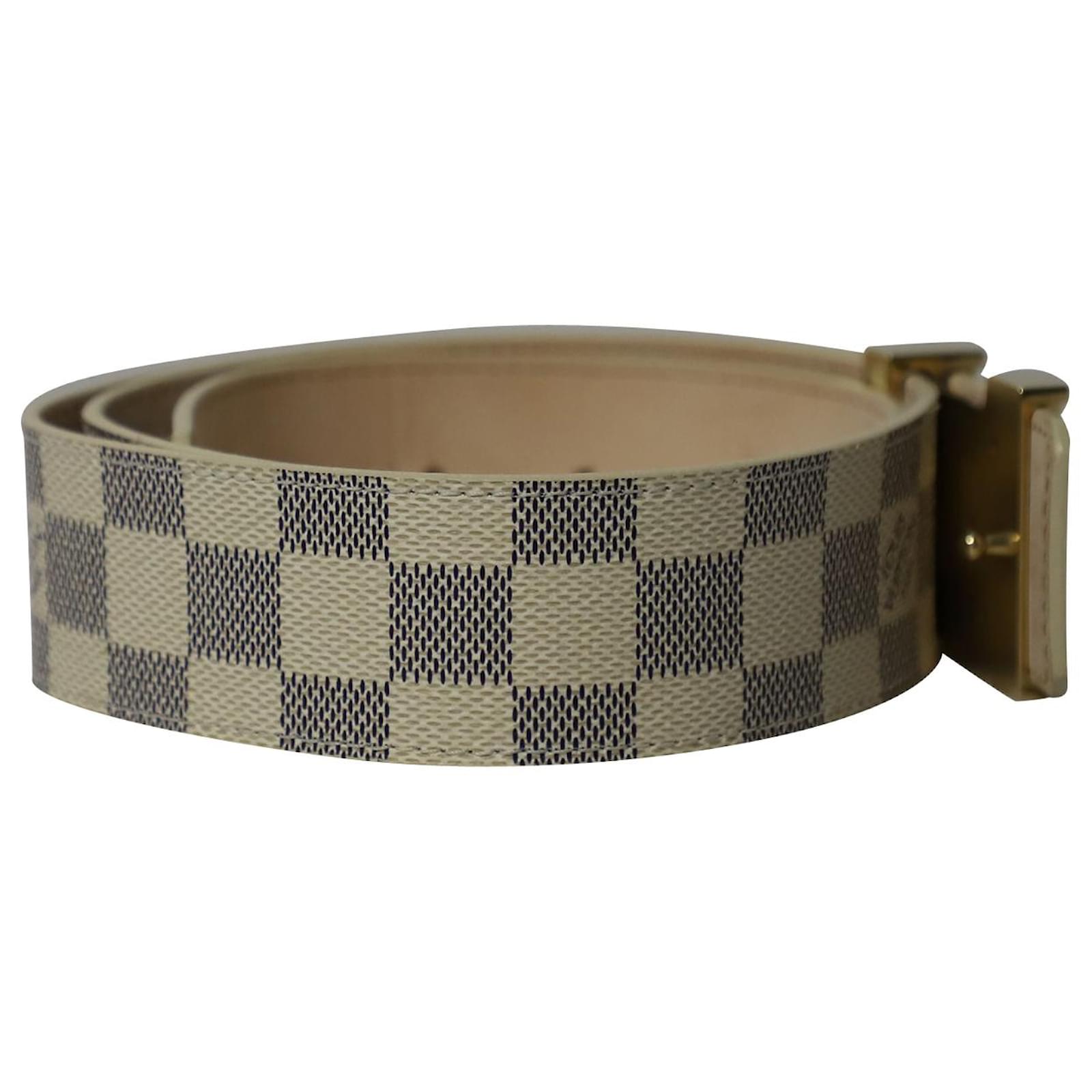 Louis Vuitton LV Initiales Reversible Belt in White Leather ref