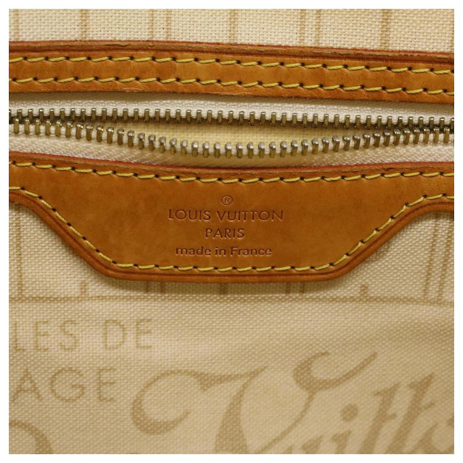 Louis Vuitton Small Damier Azur Neverfull PM Tote Bag 927lvs415