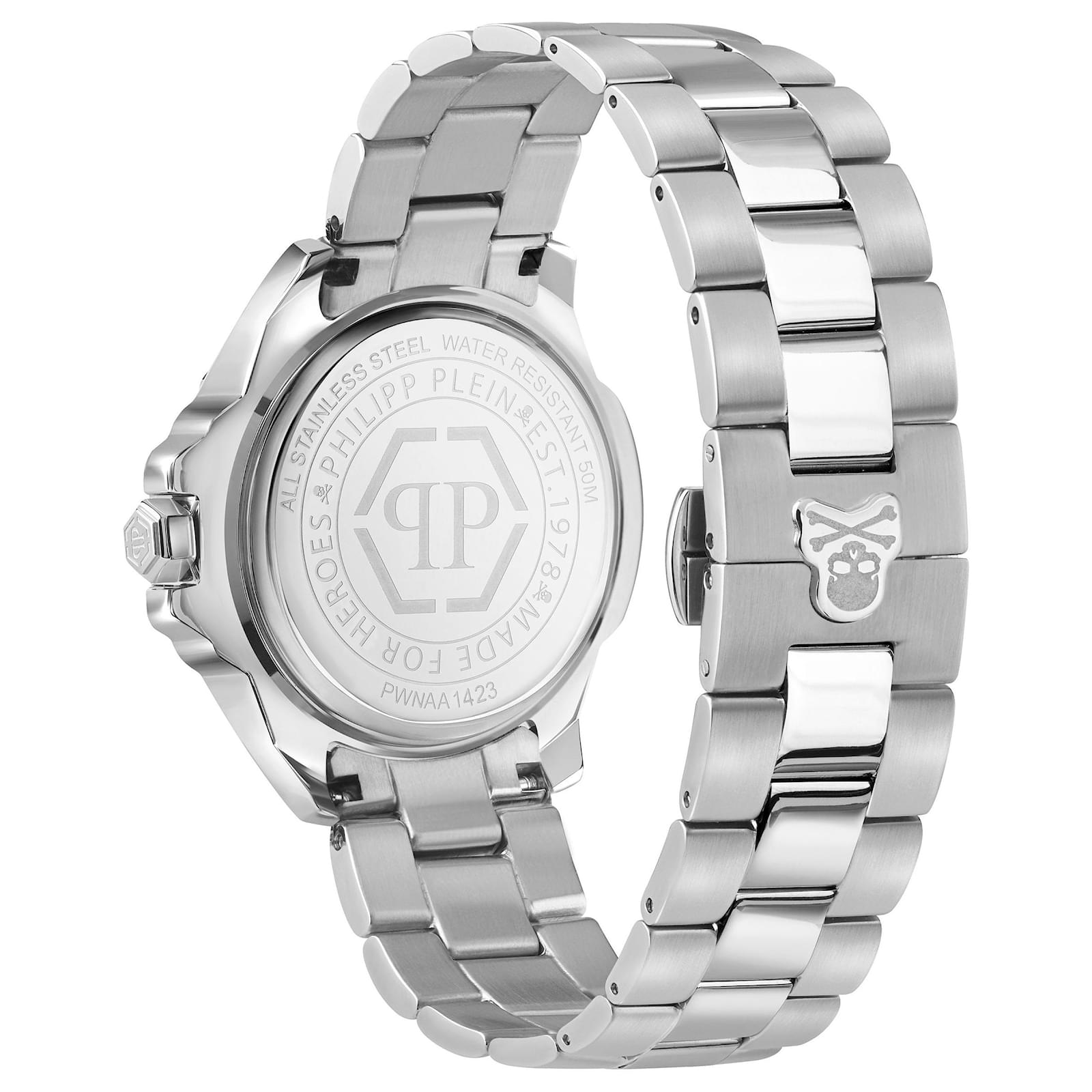 Philipp Plein The $kull Bracelet Watch Silvery Metallic ref.789253 ...