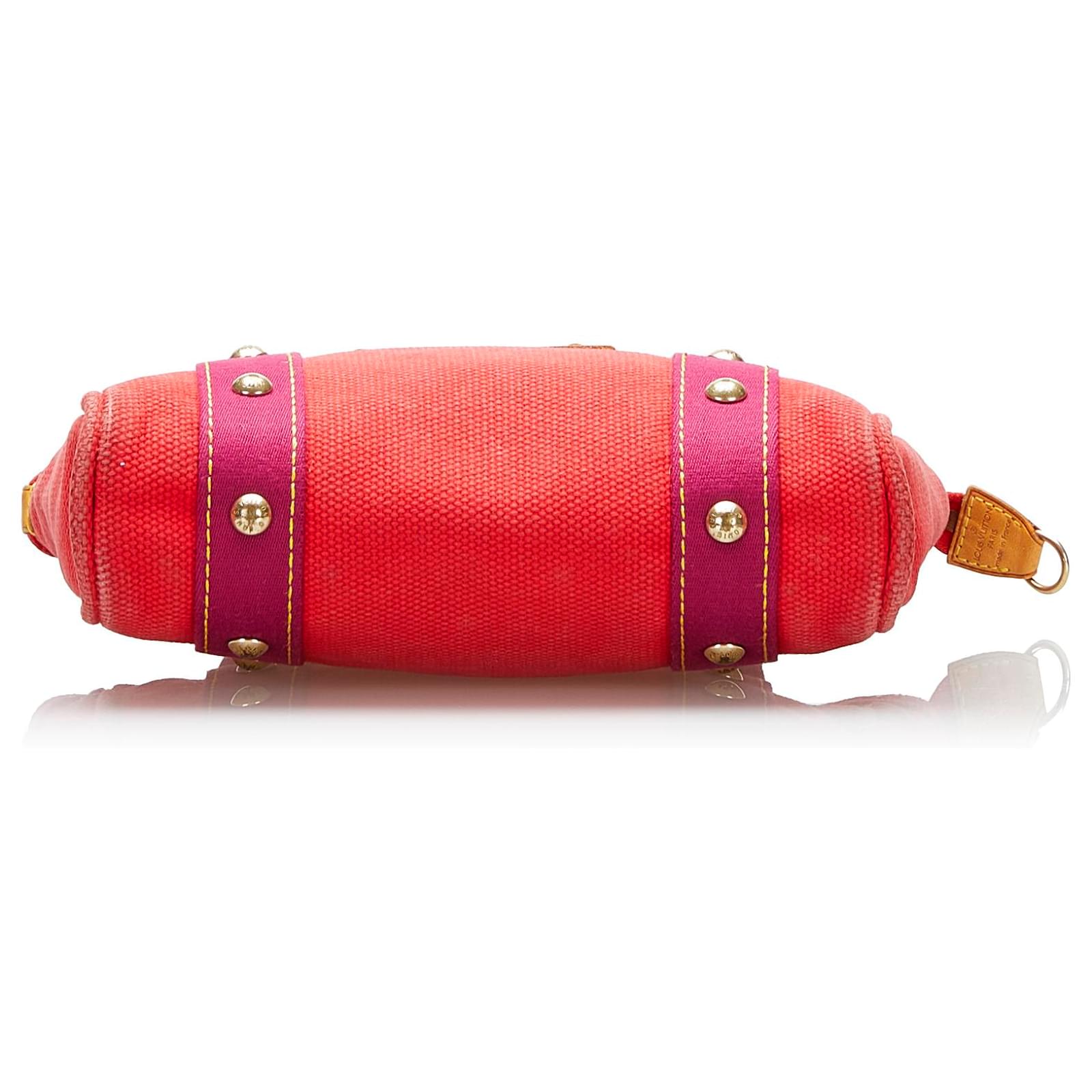 Louis Vuitton Antigua Cabas PM Red Cloth ref.703010 - Joli Closet
