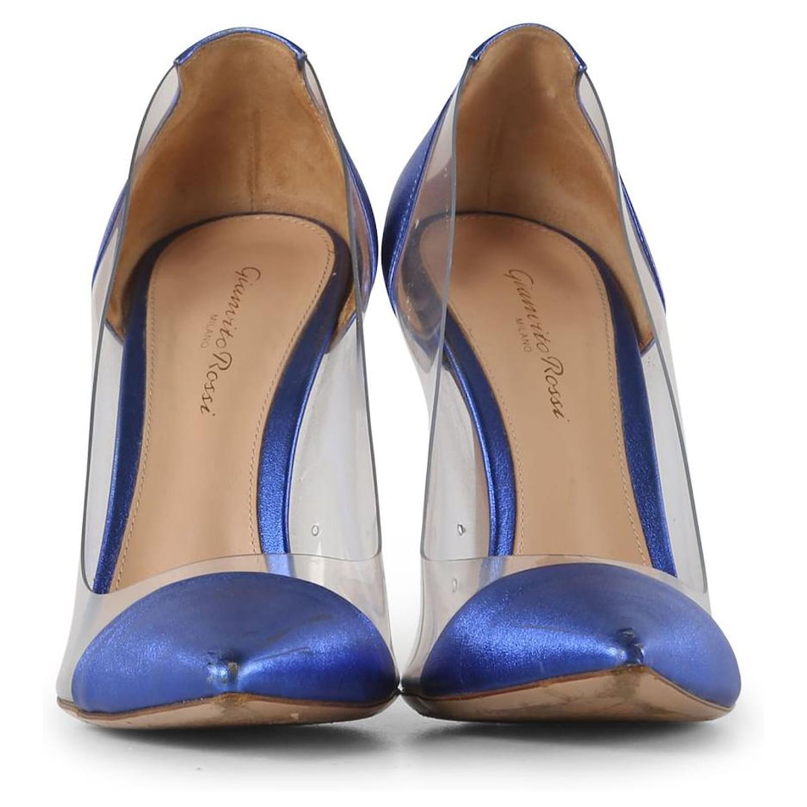 gianvito rossi blue pumps
