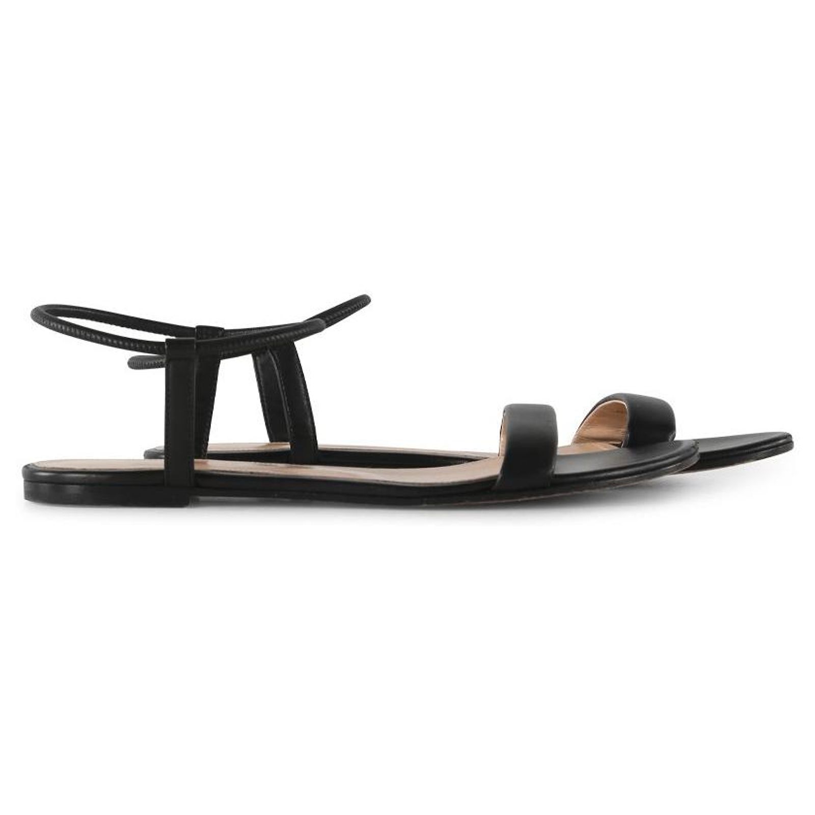 Sandales à Lacets Gianvito Rossi En Cuir Doré - Taille 41, Talon 12.5cm, Occasion En Très Bon état