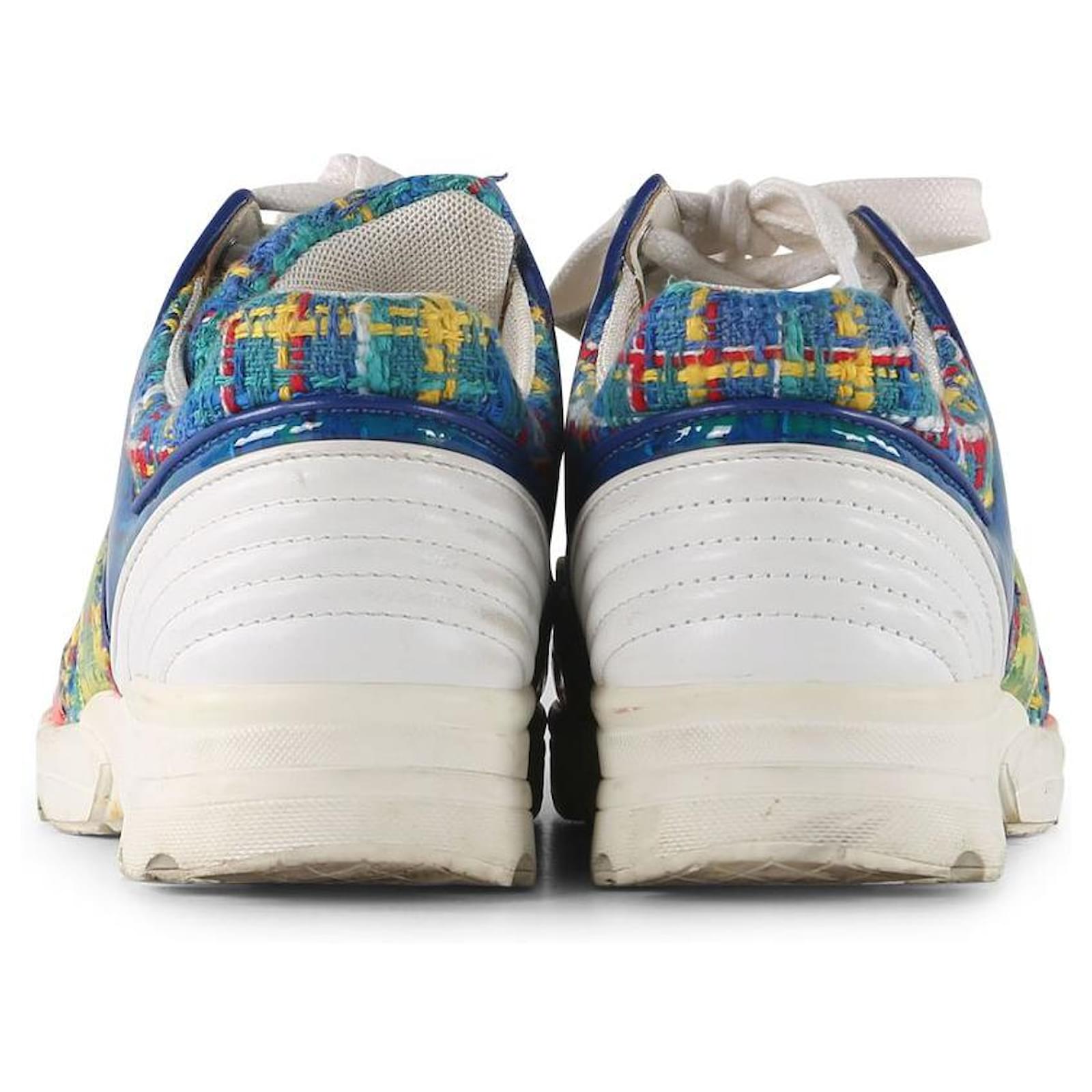 Chanel Multicolor Tweed And PVC Sneakers Multiple colors Cotton