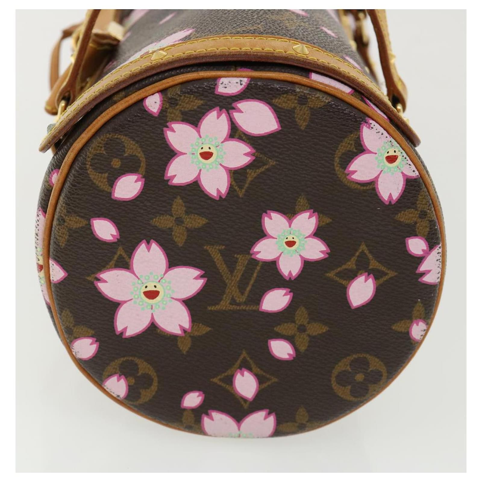 LOUIS VUITTON M92010 Monogram Cherry Blossom Papillon Hand Bag Rose 231002T