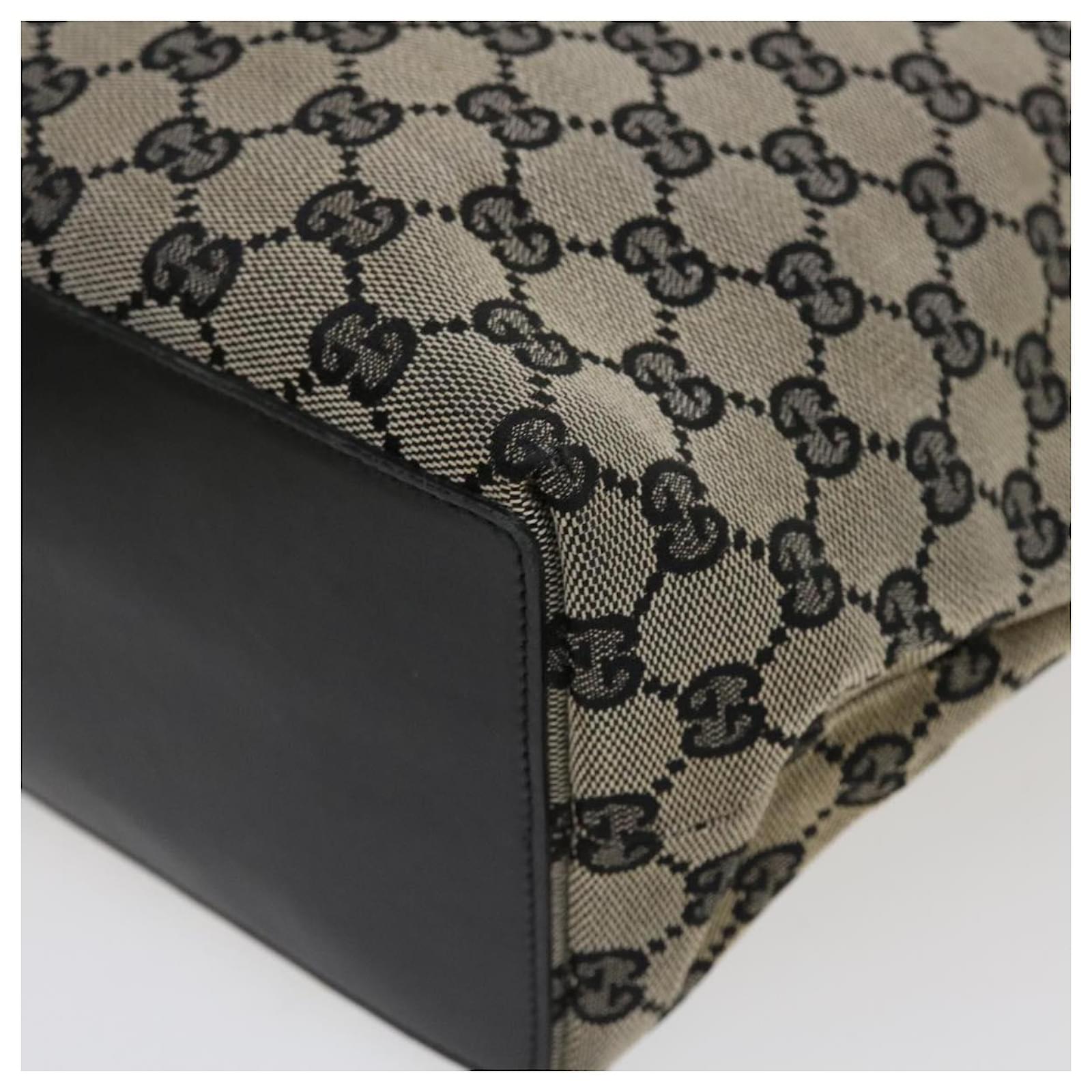 gucci GG Canvas Tote Bag black 002 1098 3444 Auth ac1696 ref gucci GG Canvas Tote Bag black 002 1098 3444 Auth ac1696 ref