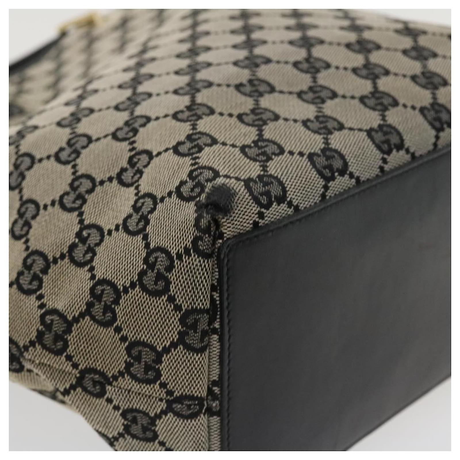 gucci GG Canvas Tote Bag black 002 1098 3444 Auth ac1696 ref