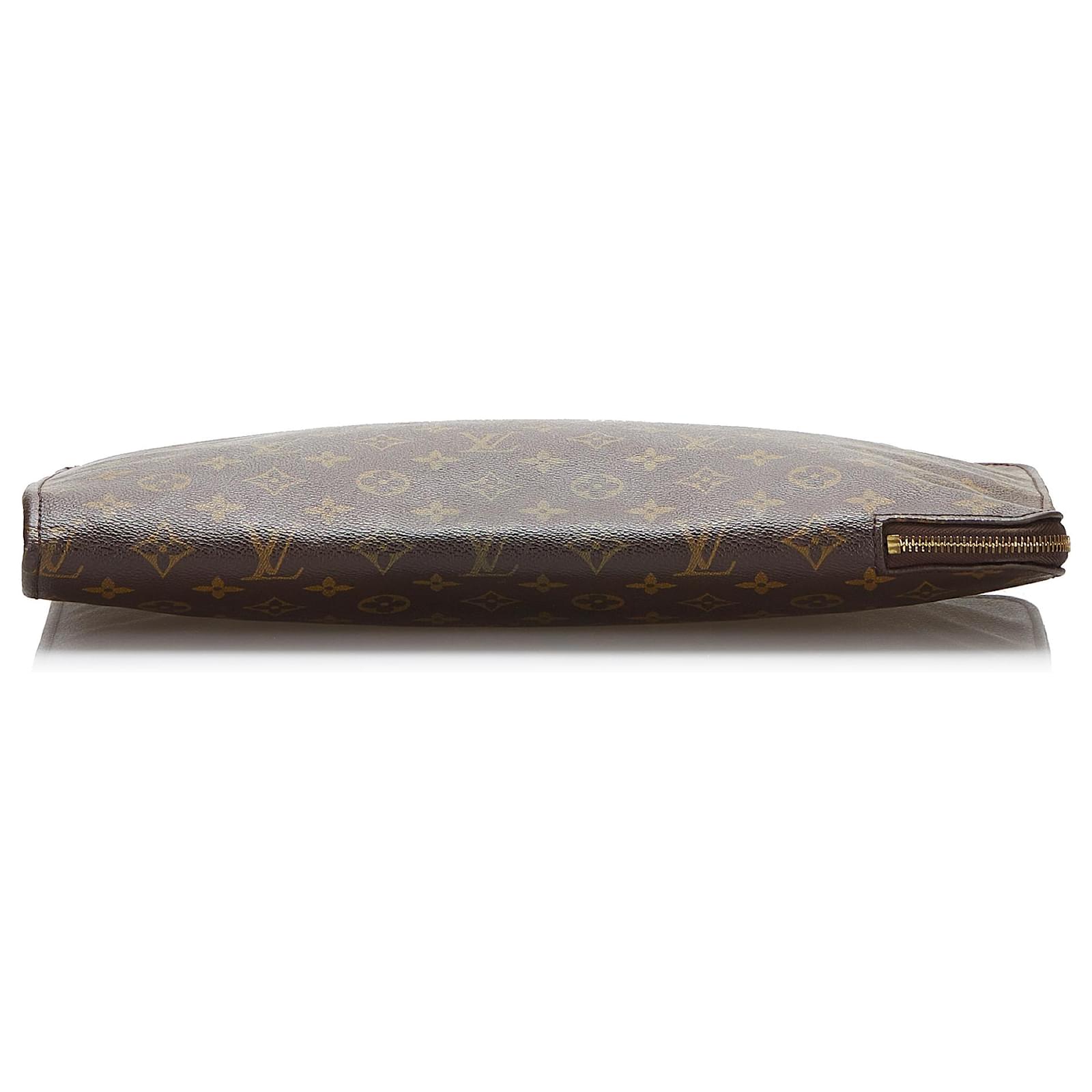 Louis Vuitton Brown Monogram Poche Documents Portfolio Cloth ref