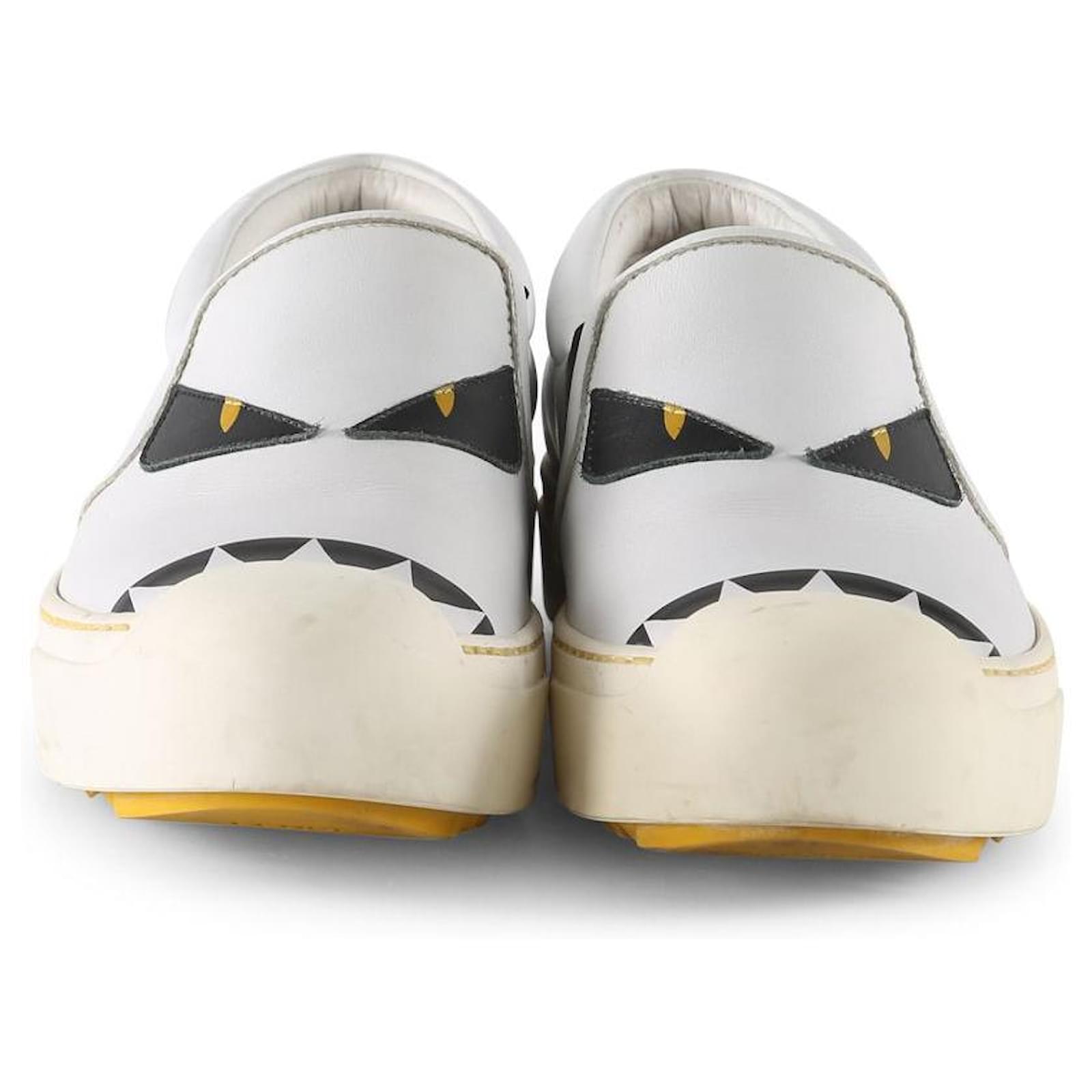 スニーカー FENDI HYPNOTEYES SLIP ON Men Fendi Monster Bugs Eye Slip On Sneakers AUTHENTIC SIZE