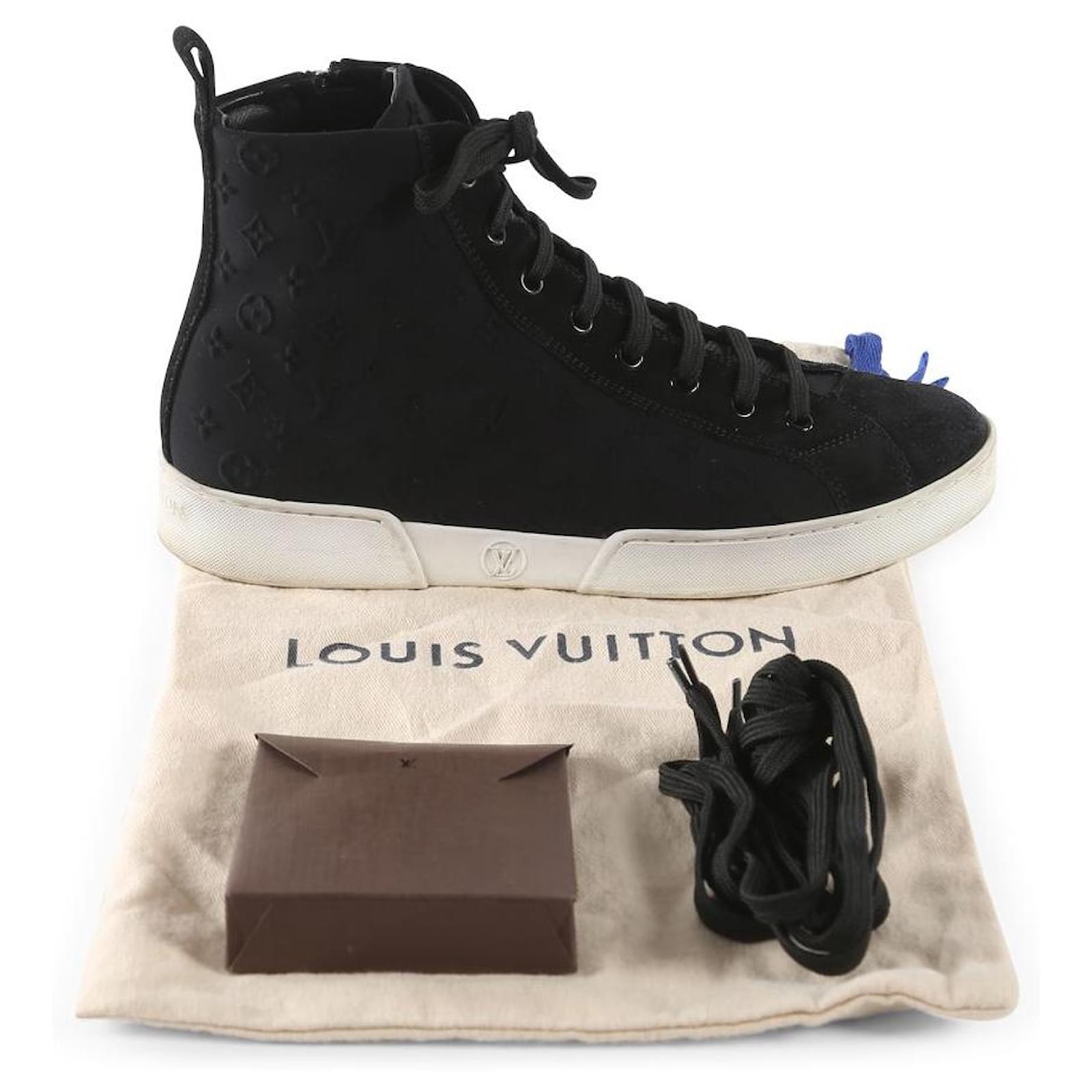 Louis Vuitton, Shoes, Louis Vuitton Suede Black High Tops Like New 8