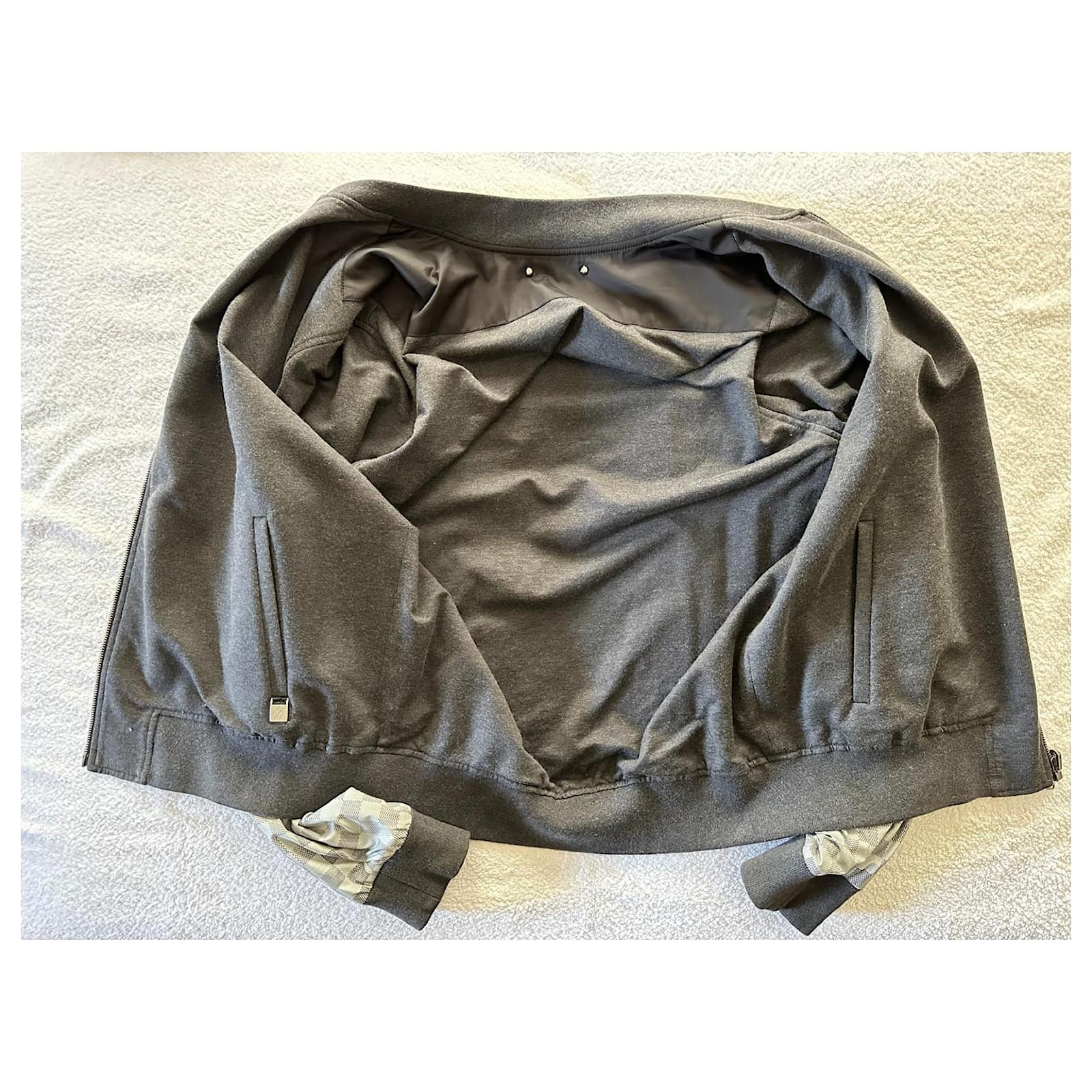 louis vuitton pre owned reversible bomber jacket item