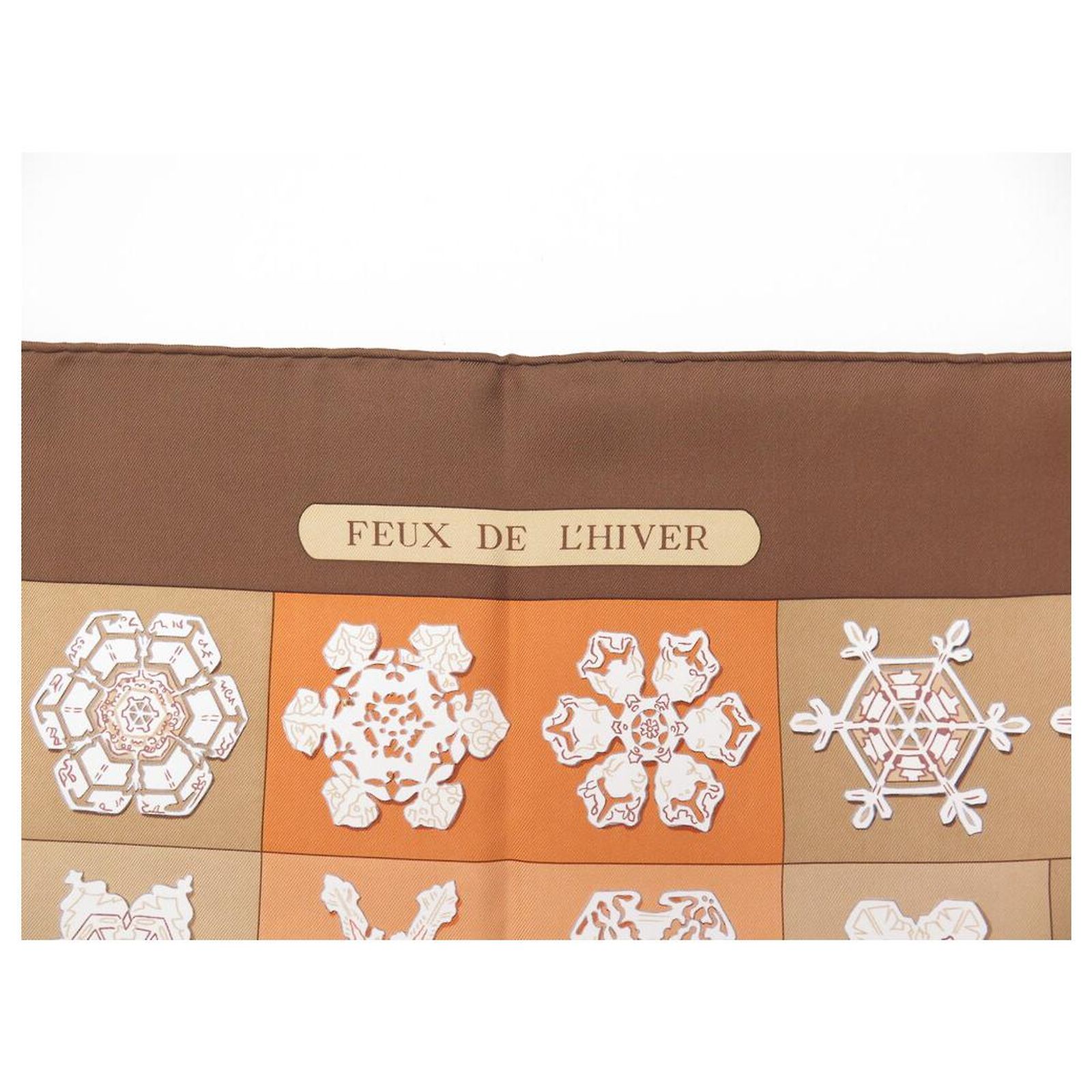 Carré Hermès 90 Cm "Feux De L'hiver" - Soie - Multicouleur - Occasion