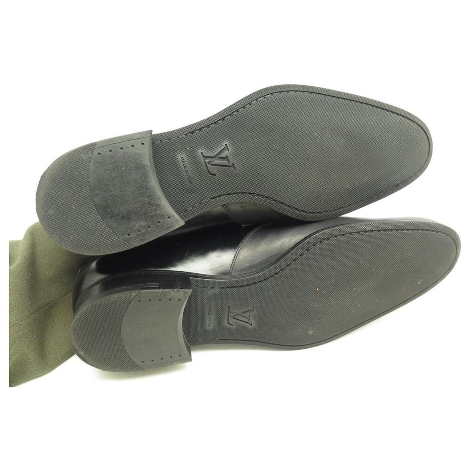 Louis Vuitton Derby Shoes In Black Leather 85 425 Black Leather Shoes Ref791584 Joli Closet 6498