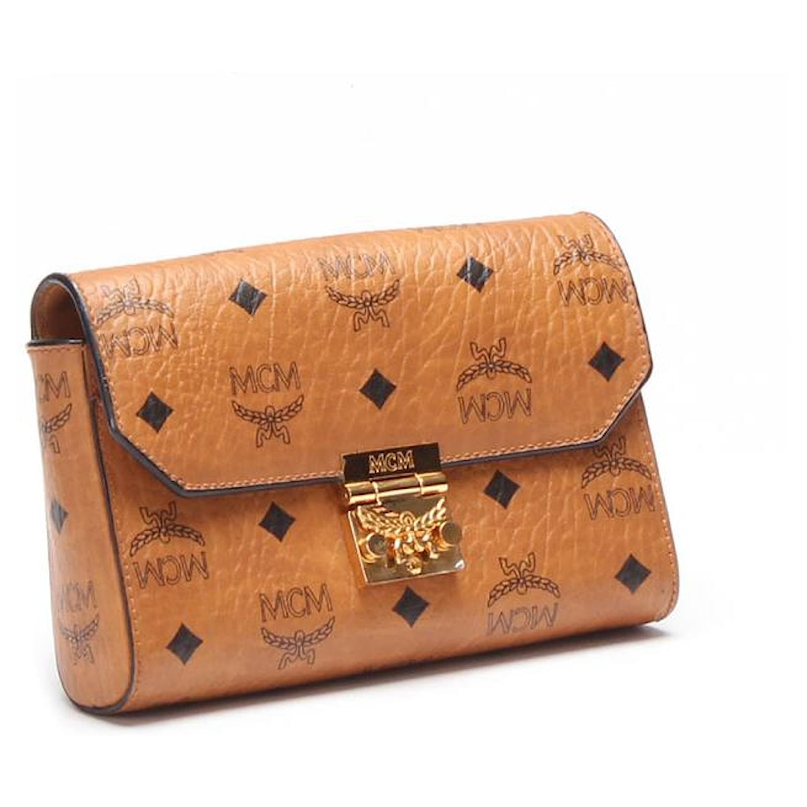 MCM Visetos Millie Crossbody Bag 11501805 Brown Leather Pony-style