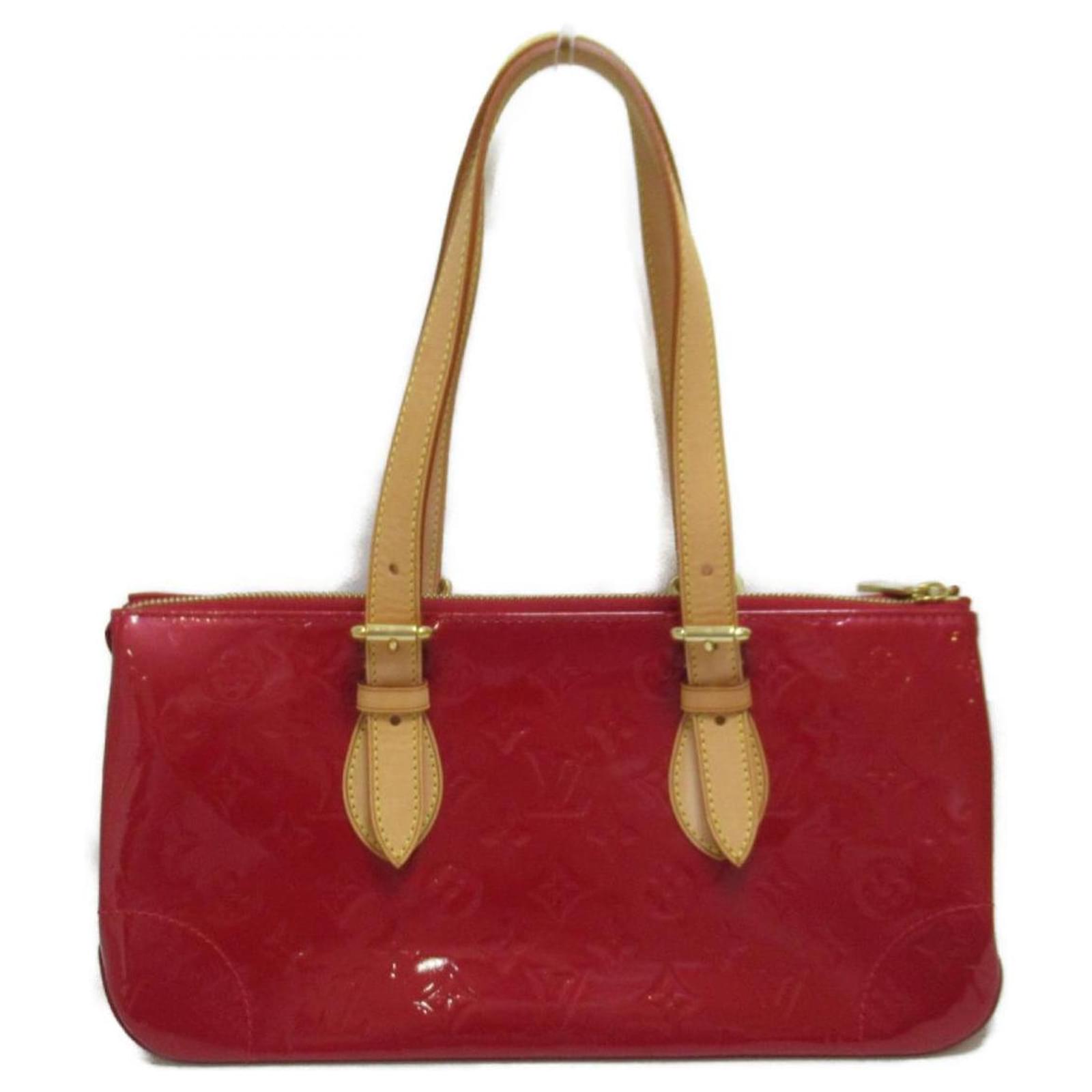 Louis Vuitton Red Monogram Vernis Rosewood Avenue Bag