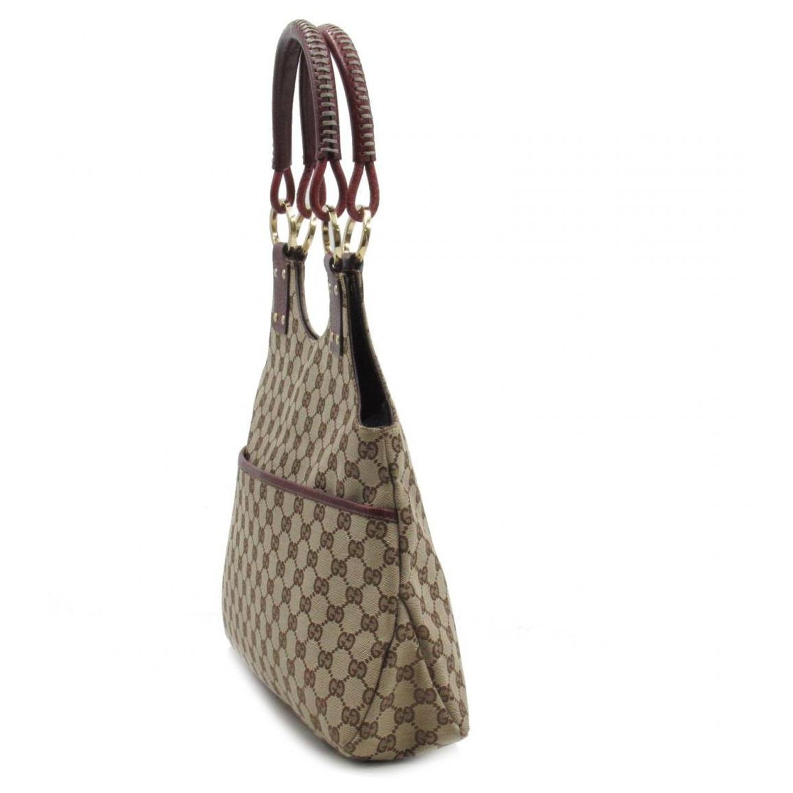 Gucci GG Canvas Shoulder Bag 132260 Brown Cloth ref.791828 - Joli Closet