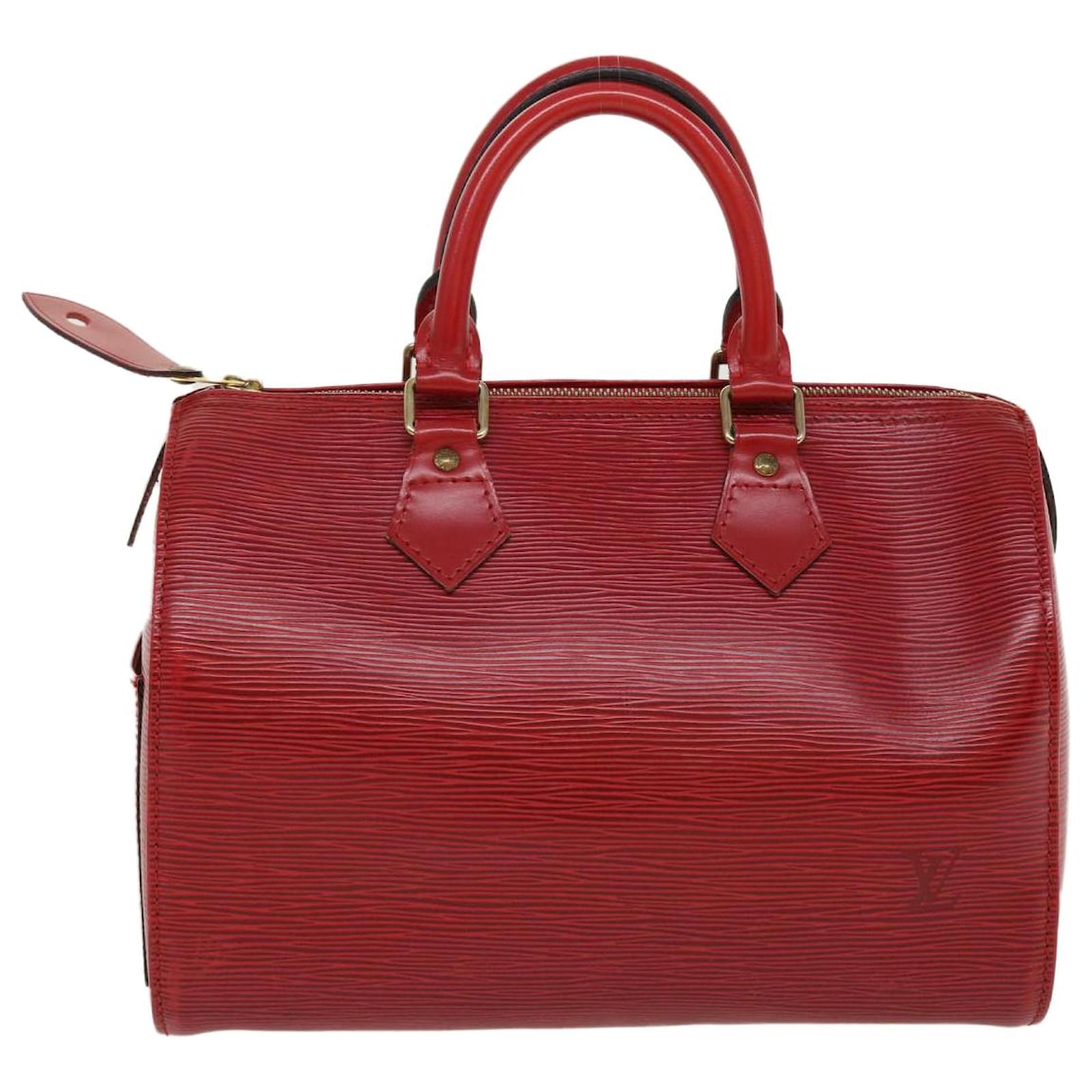 Louis Vuitton Speedy 25 Red Leather ref.793162 - Joli Closet