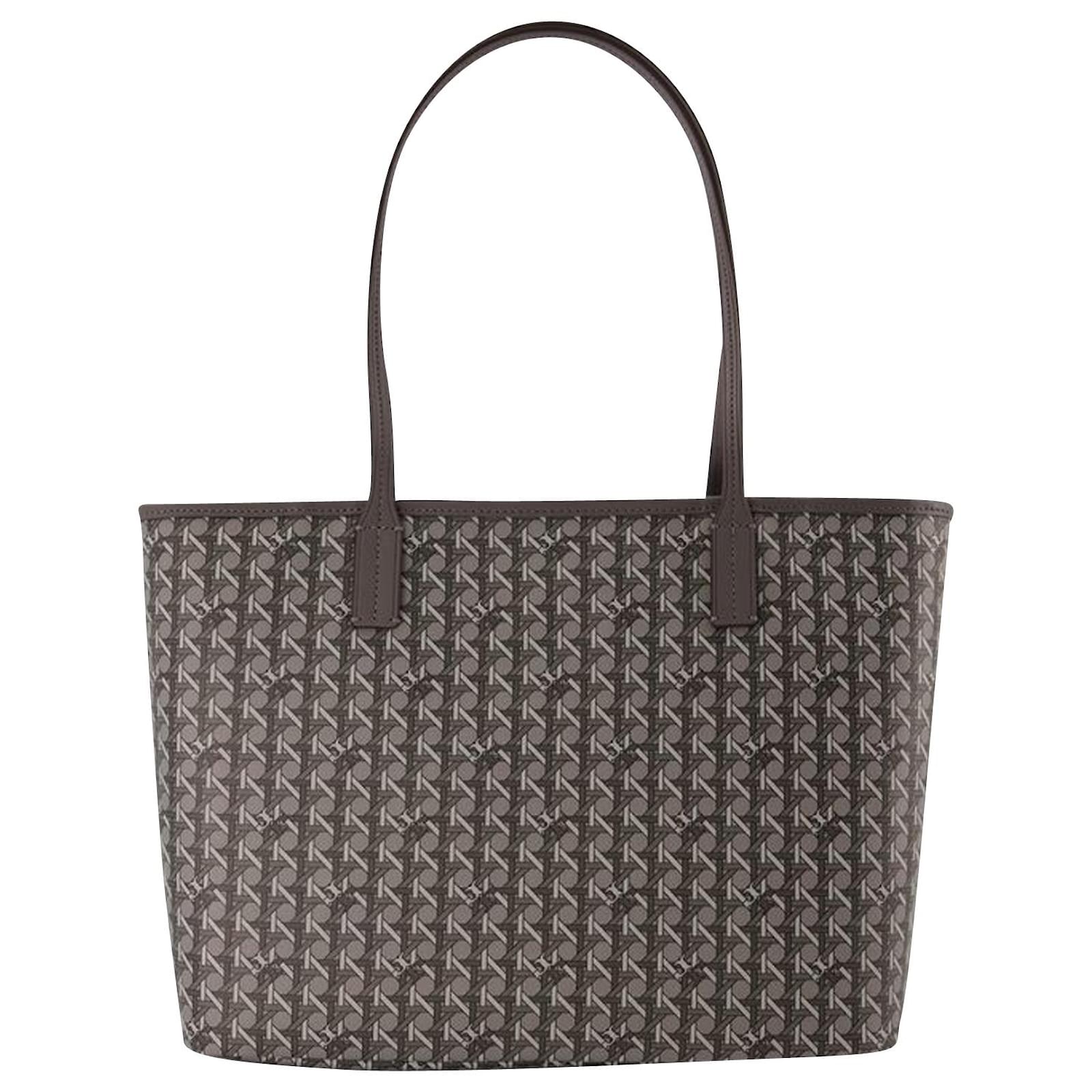 トートバッグ Tory Burch Zip Tote Hobo Bag - Tory Burch - Grey - Canva Small Zip Tote Hobo Bag - Tory Burch - Grey - Canva