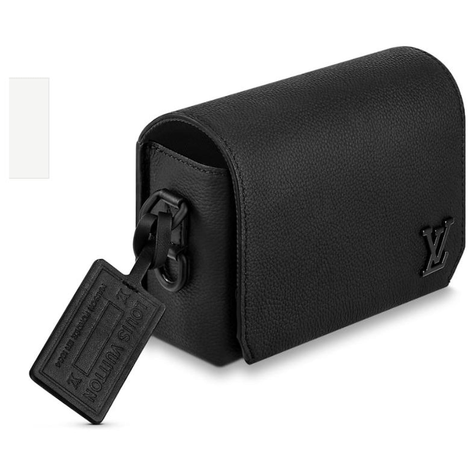 LOUIS VUITTON Calfskin Aerogram Alpha Wearable Wallet Black 1298141
