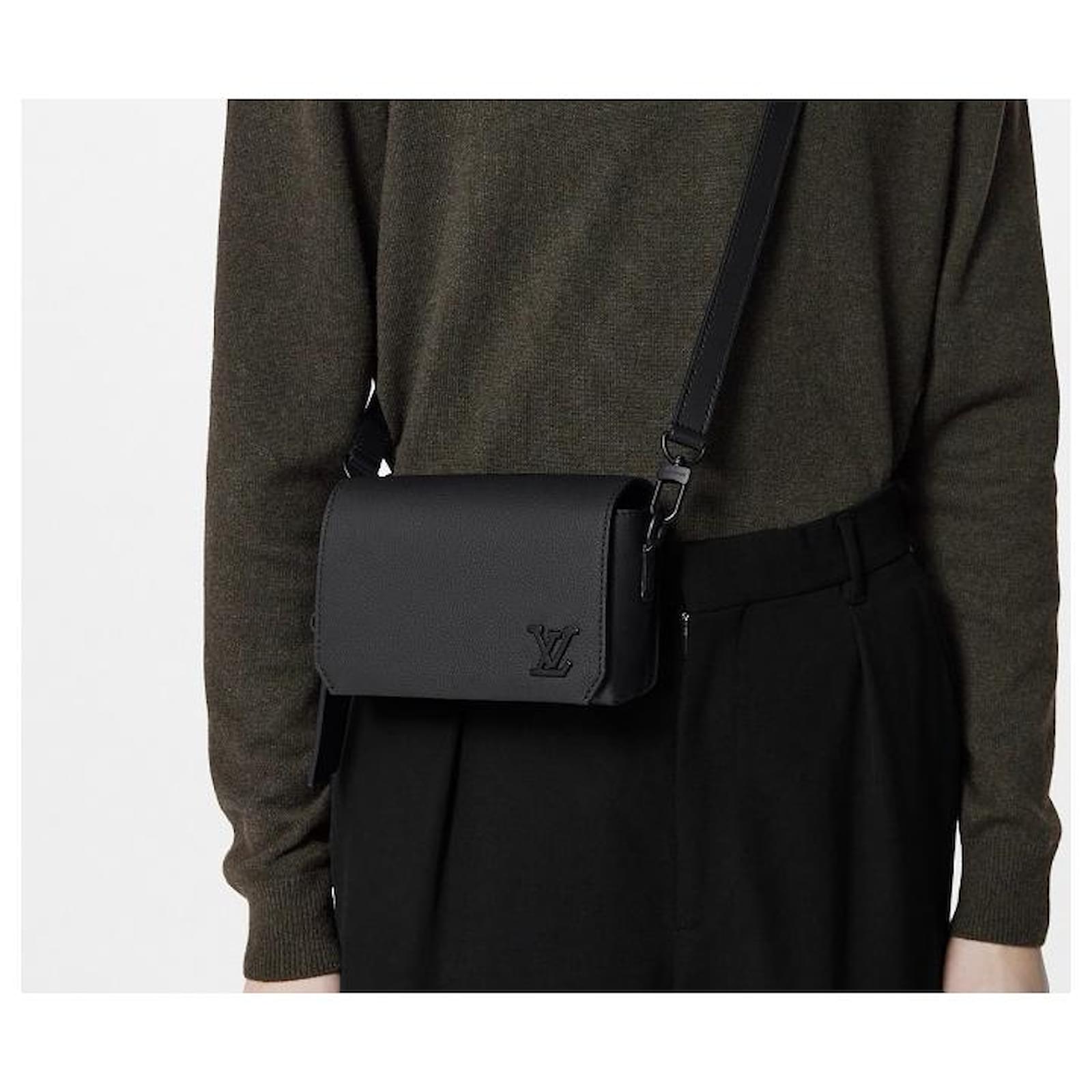 Louis Vuitton® Fastline Wearable Wallet Black. Size in 2023