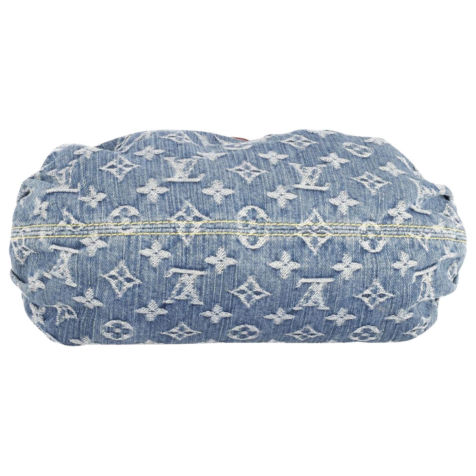 Louis Vuitton Mini Pleaty Bag in Blue Denim ref.795850 - Joli Closet