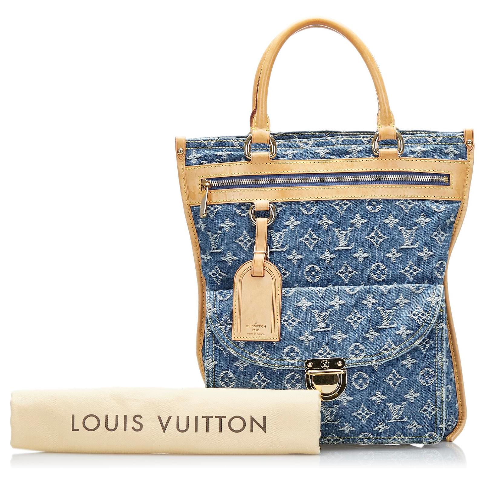Lous Vuitton Denim Sac Plat bag