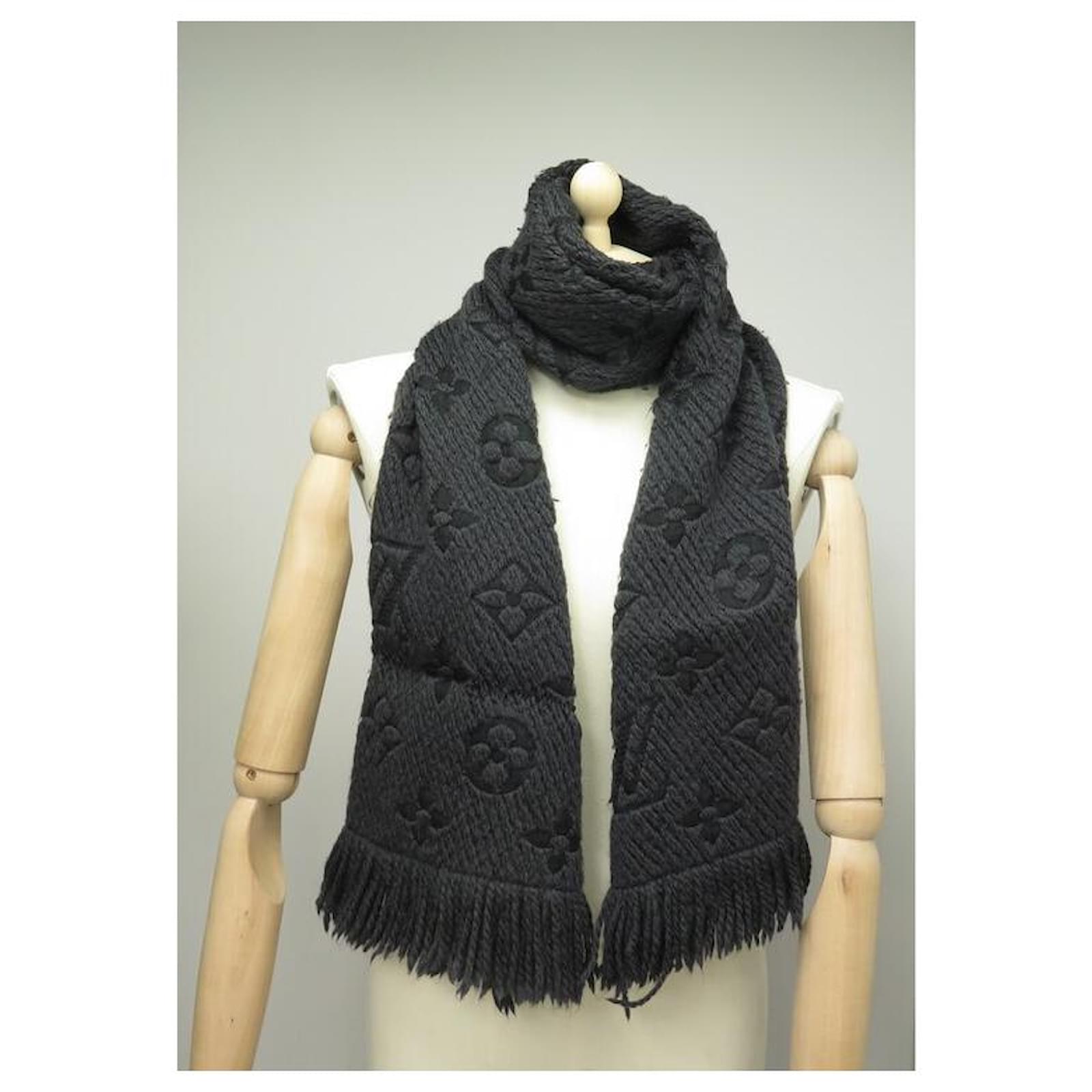 SCARF LOUIS VUITTON SILENT EHALP LOGOMANIA 413287 IN BLACK