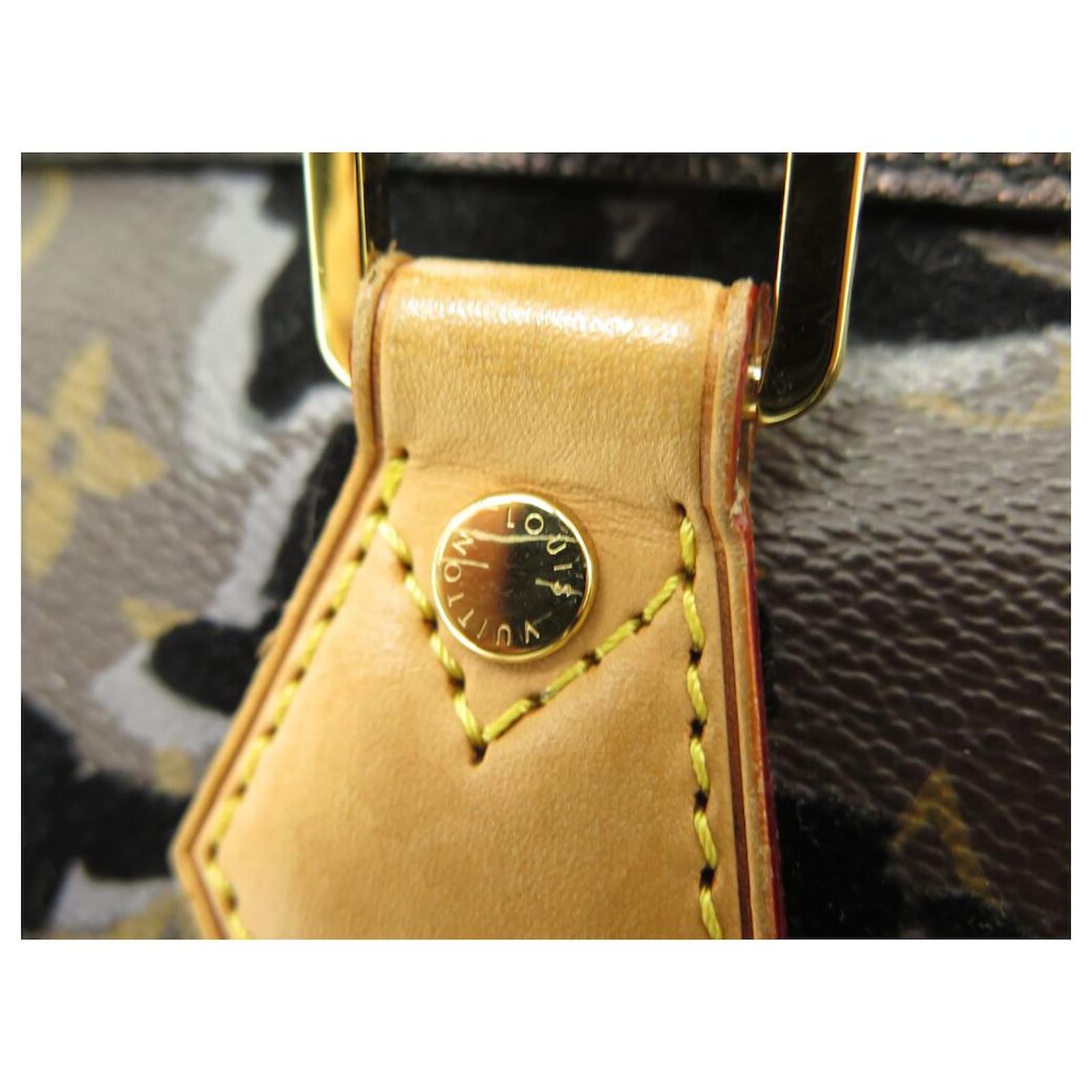 Louis Vuitton Speedy Handbag 30 JET FLOWER MONOGRAM M40436 SEQUIN HANDBAG  Brown Cloth ref.797278 - Joli Closet