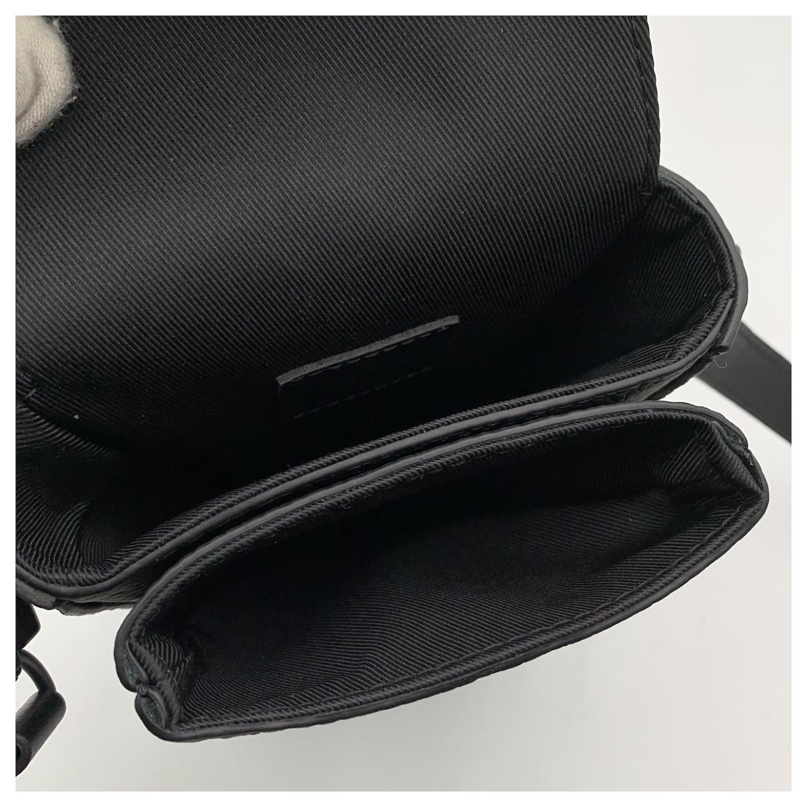 Louis Vuitton M81524 S-Lock Vertical Wearable Wallet, Black, One Size
