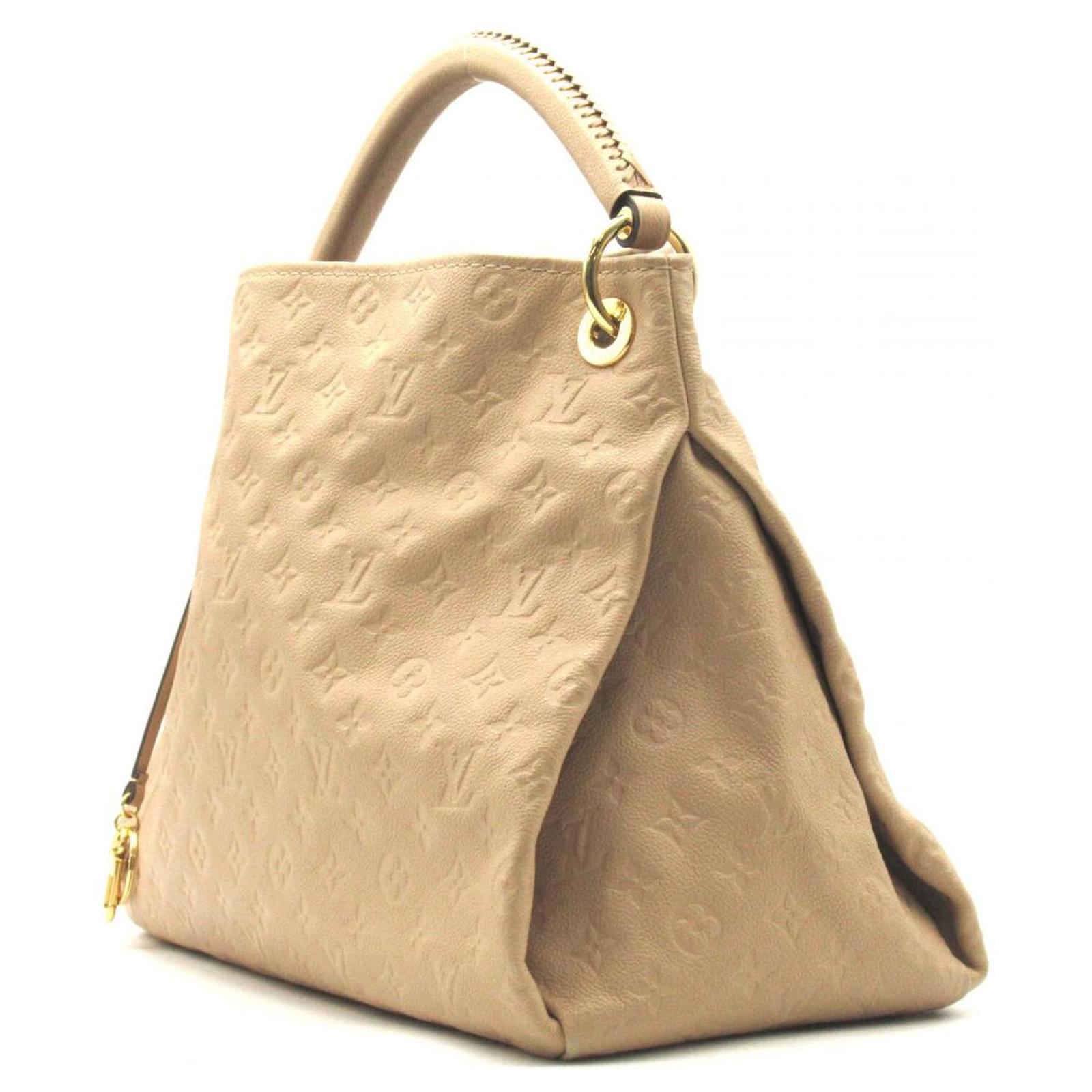 Louis Vuitton Monogram Empreinte Artsy MM M41182 Beige Leather