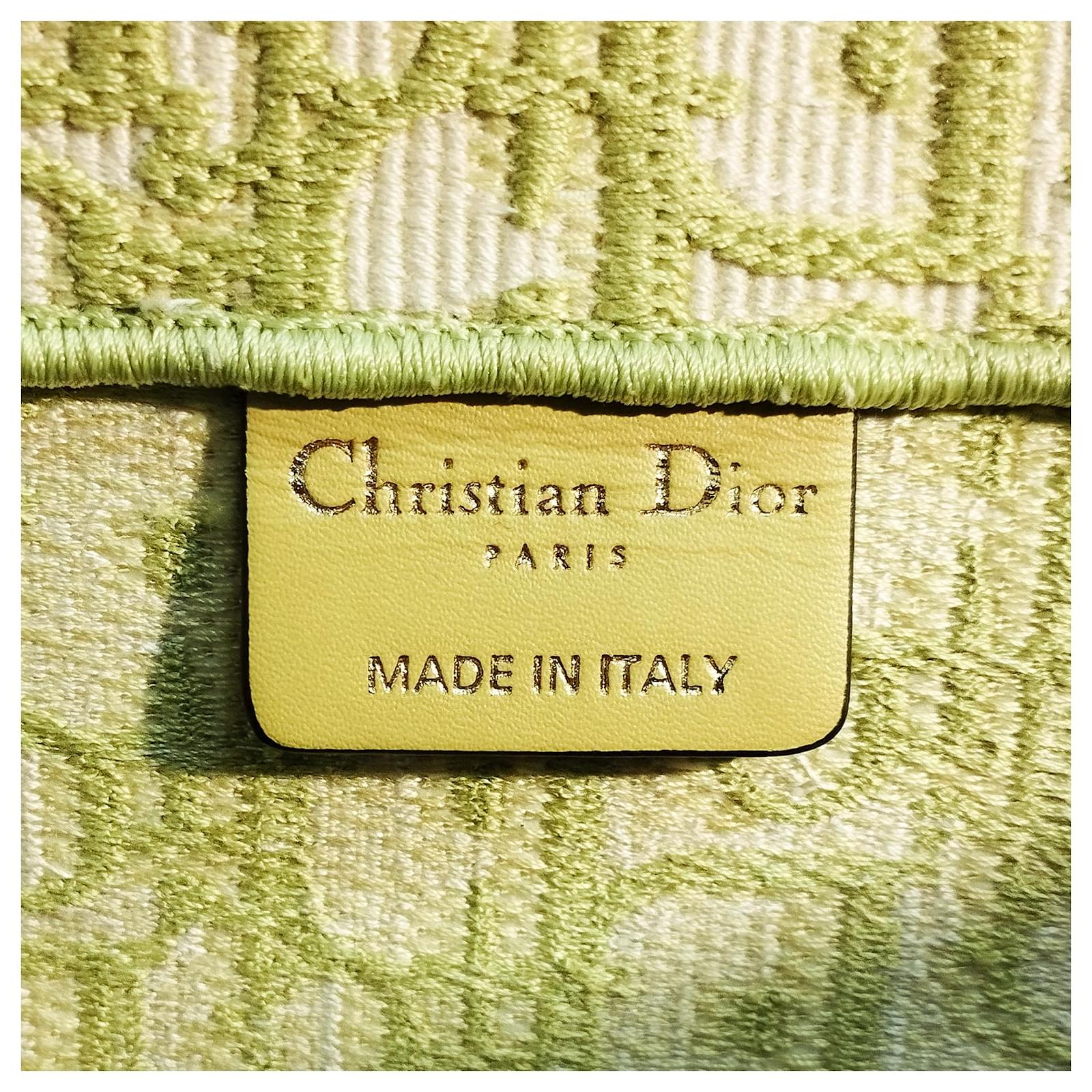 Book tote tote Dior Green in Cotton - 38087110