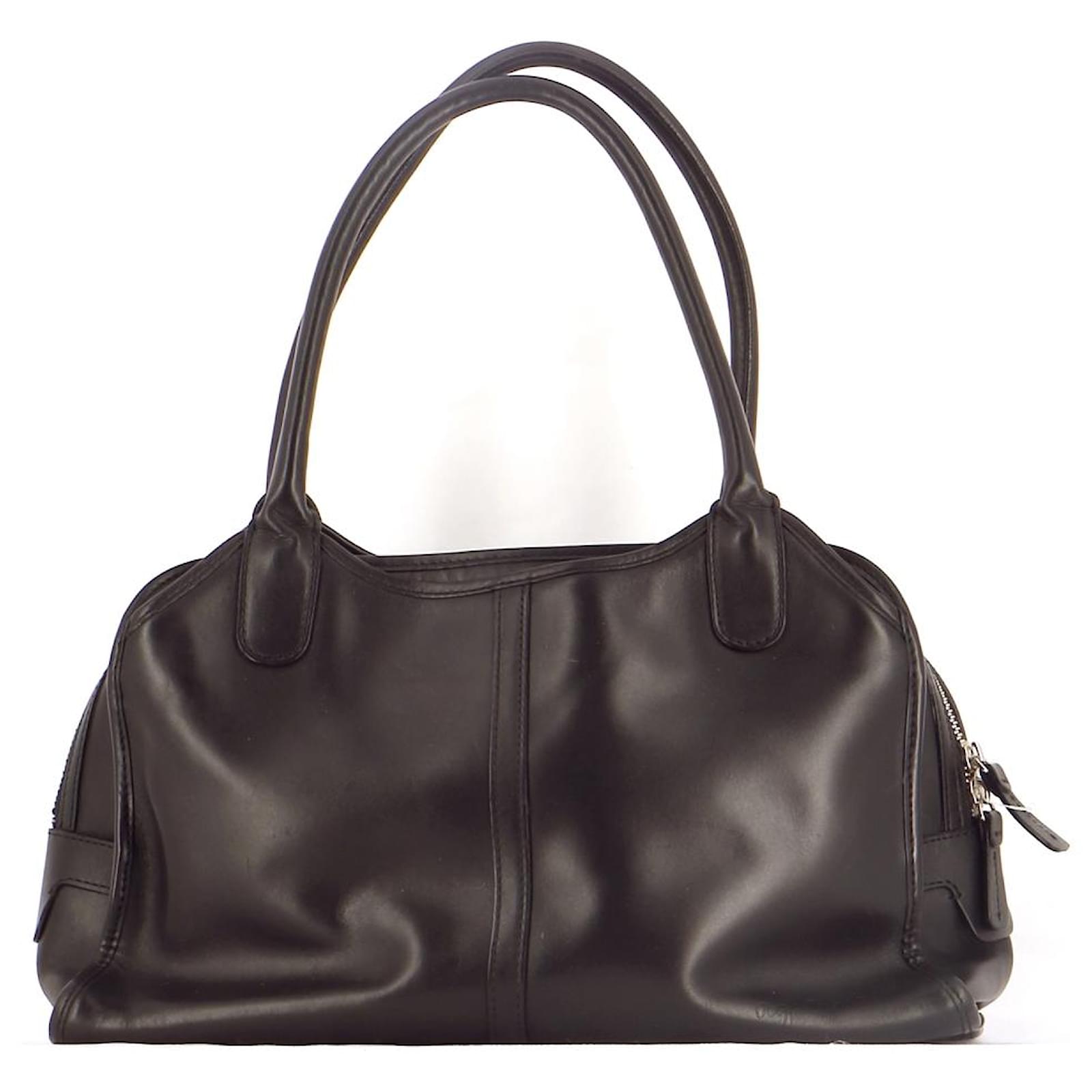 Agnès B. Sac à Main Cuir Noir Ref.798518 - Joli Closet