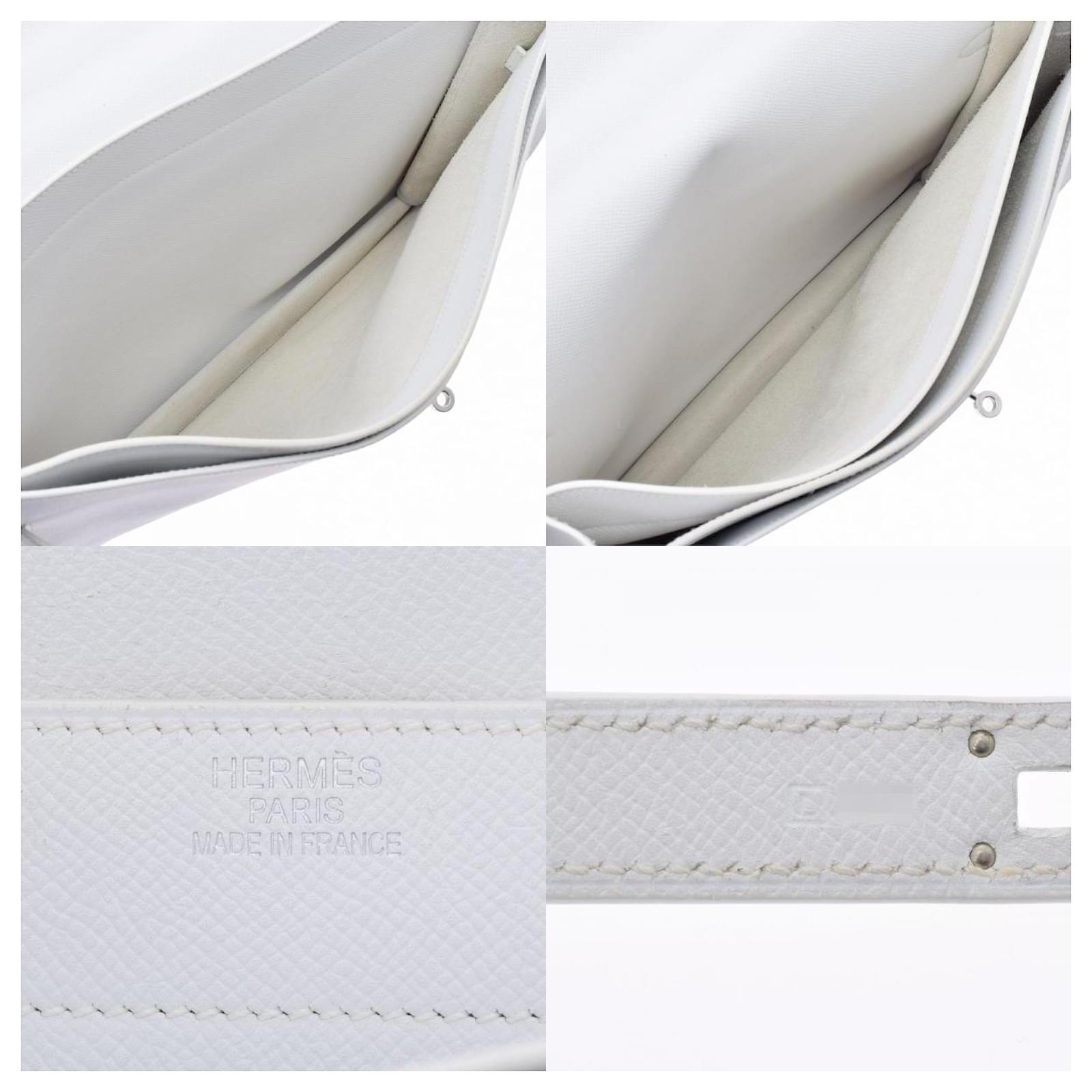 Hermès Kelly Depeche 38 White Leather ref.229513 - Joli Closet