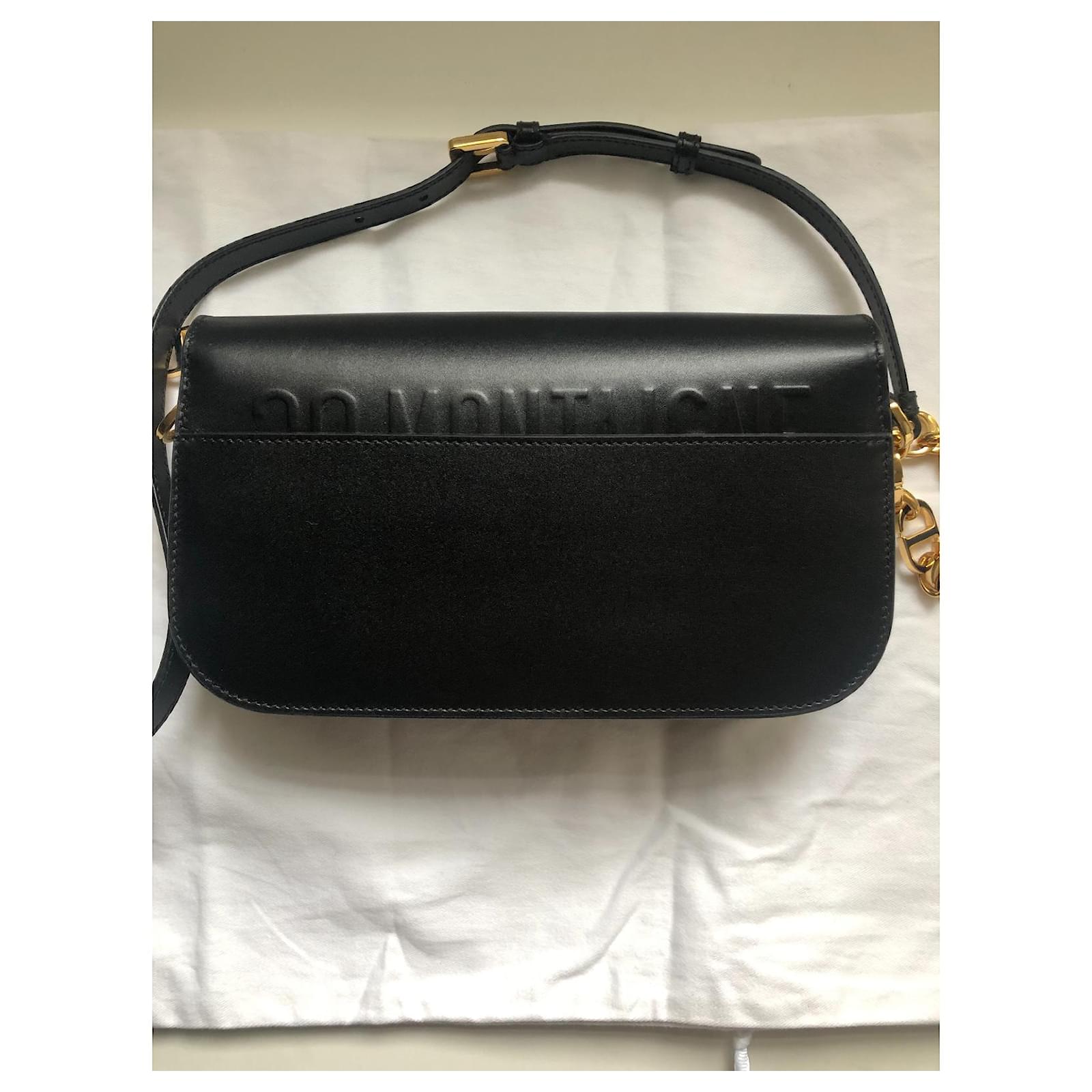 Dior 30 Montaigne Avenue Black Leather ref.798493 - Joli Closet