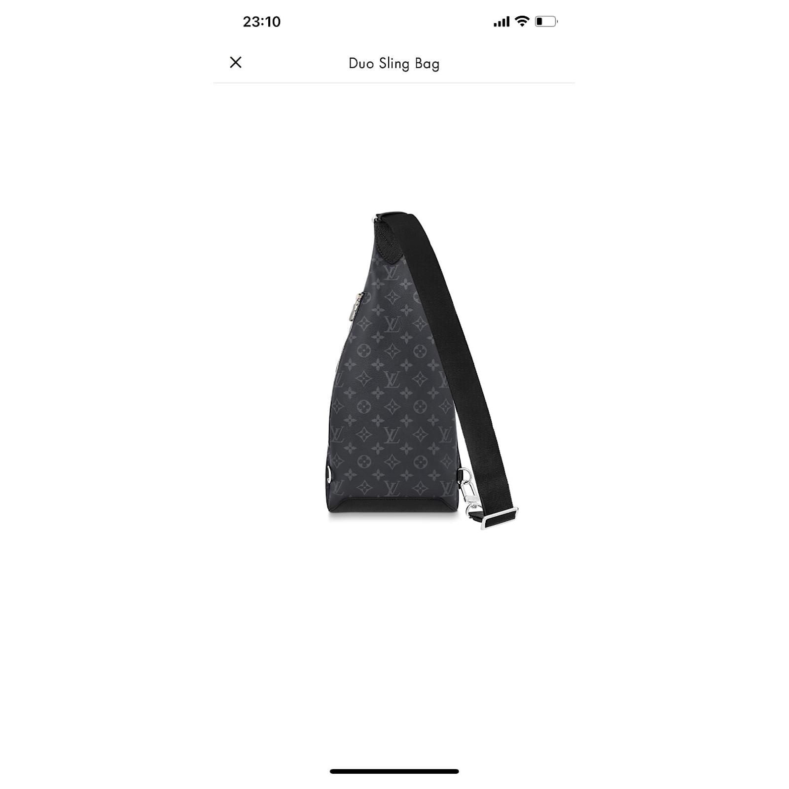 Louis Vuitton Duo Sling Bag Black