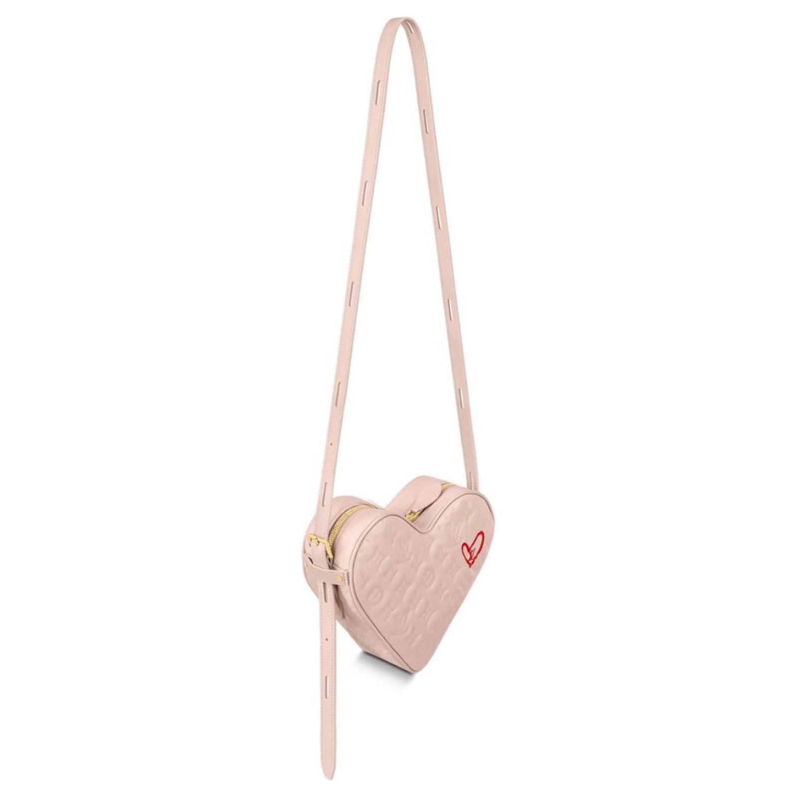 Louis Vuitton LV Sac Coeur bag new Pink Leather ref.801940 - Joli Closet