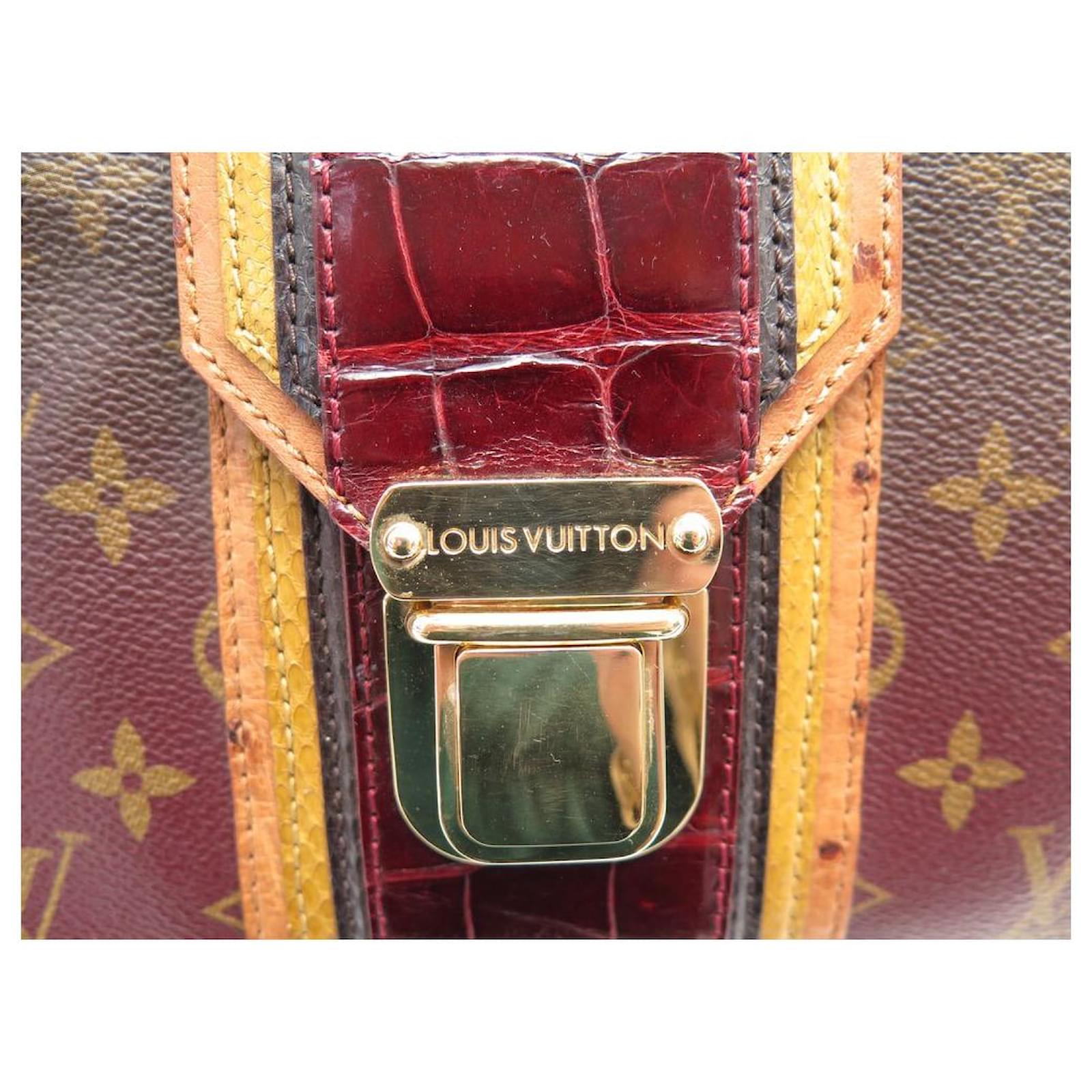 Louis Vuitton Limited Edition Bordeaux Monogram Mirage Griet Exotic Bag 