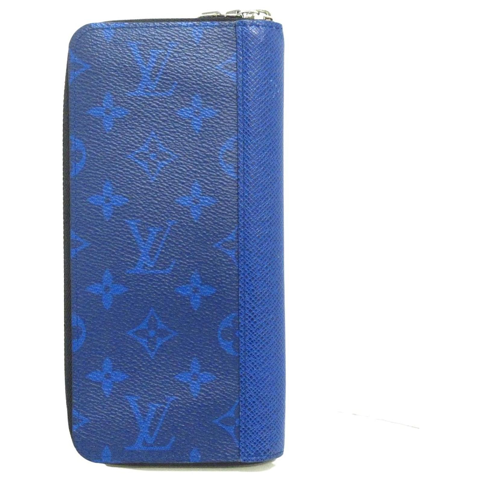 Louis Vuitton Zippy Wallet Vertical Blue Cloth ref.802478 - Joli Closet
