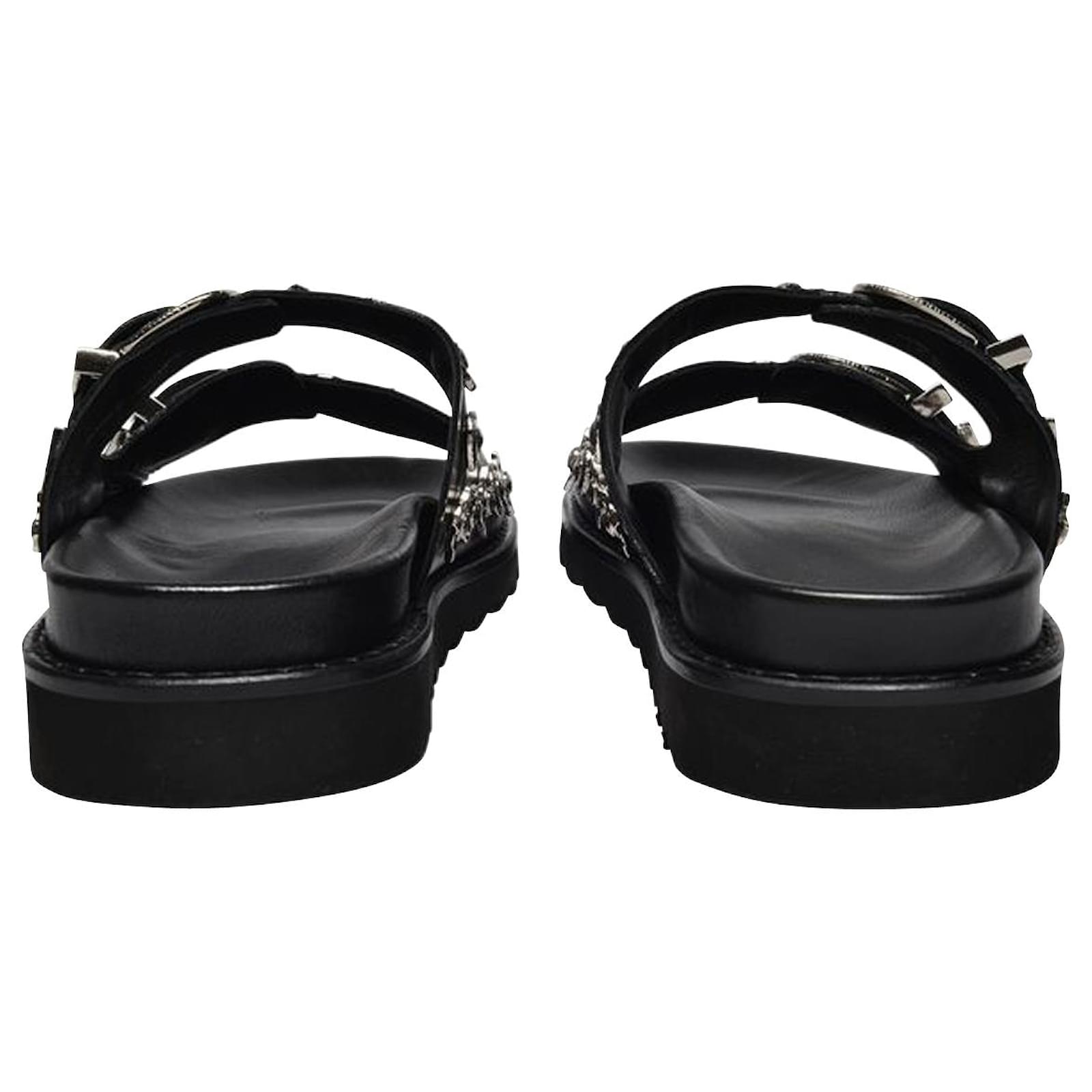 Toga Pulla AJ830 Slides - Toga Virilis - Black - Leather ref.803224 ...