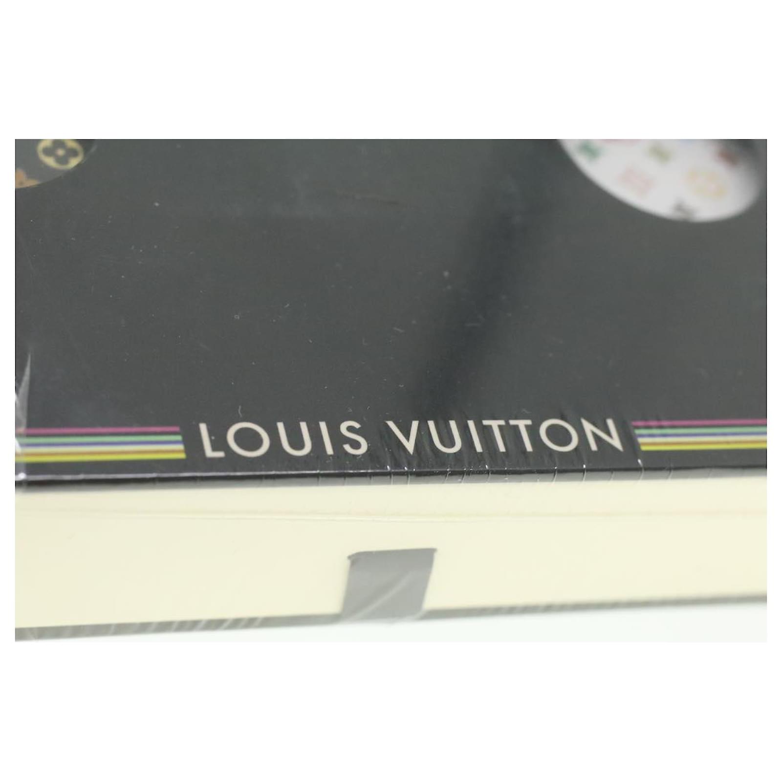 LOUIS VUITTON Monogram Multicolor Vendredi Note Cover Book White LV Auth  am474bA