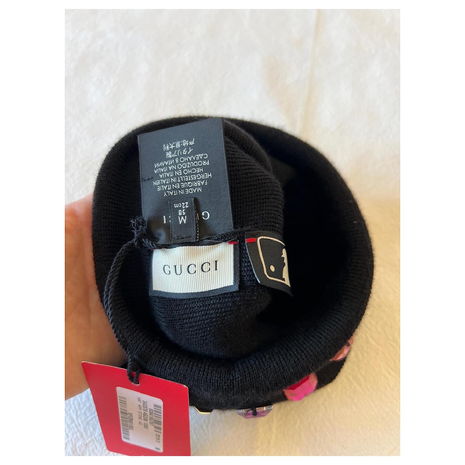 Gucci Hats Black Blue Multiple colors Wool ref.804836 - Joli Closet