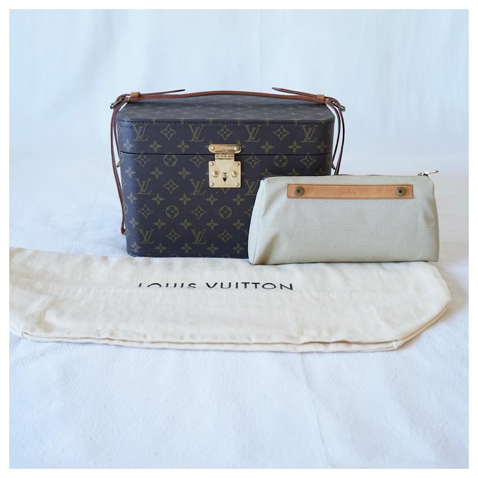 Louis Vuitton Rigid vanity case Brown Cloth ref.804863 - Joli Closet