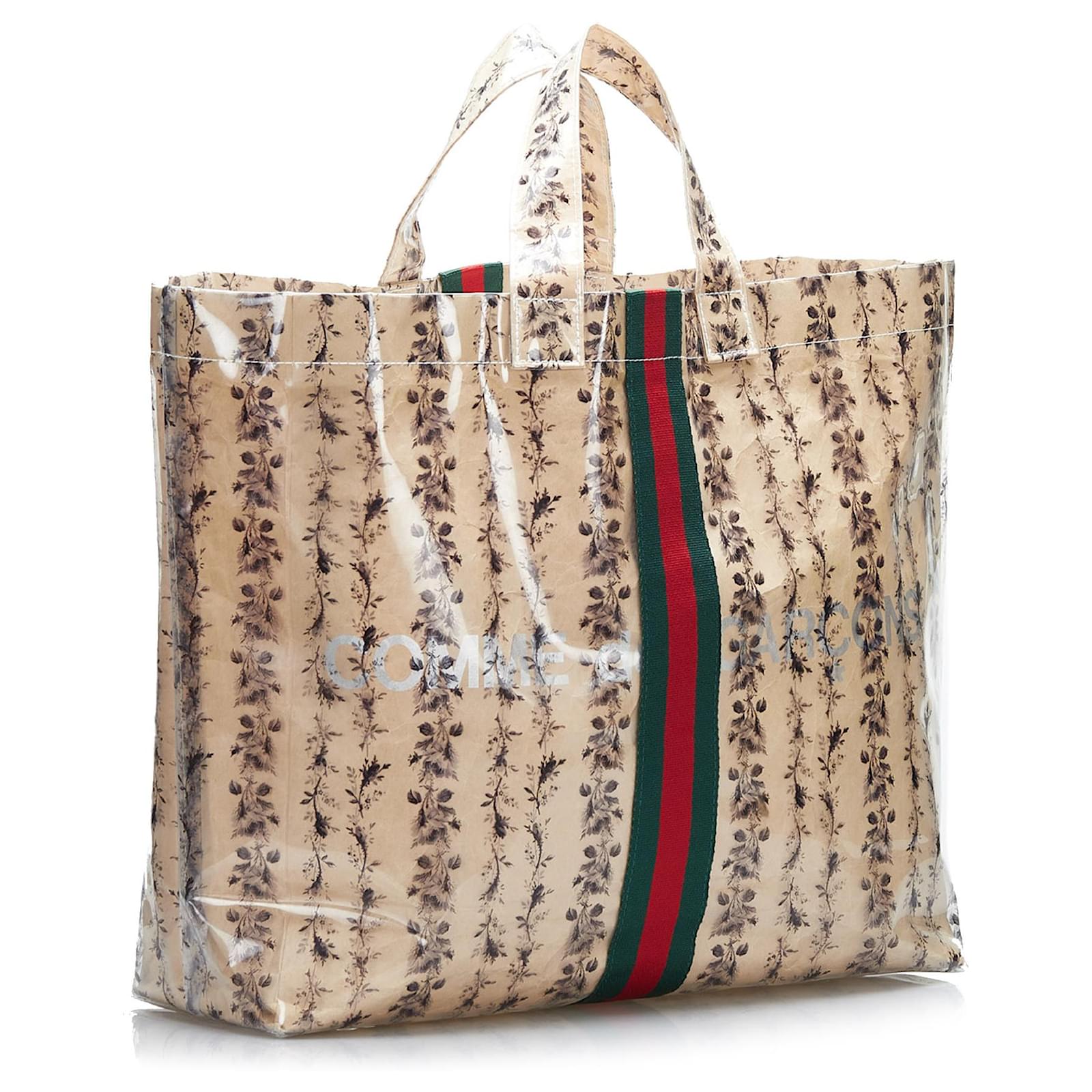 COMME DES GARCONS × GUCCI フローラル PVC Gucci x COMME des GARÇONS Paper Tote Bag Release | Hypebeast