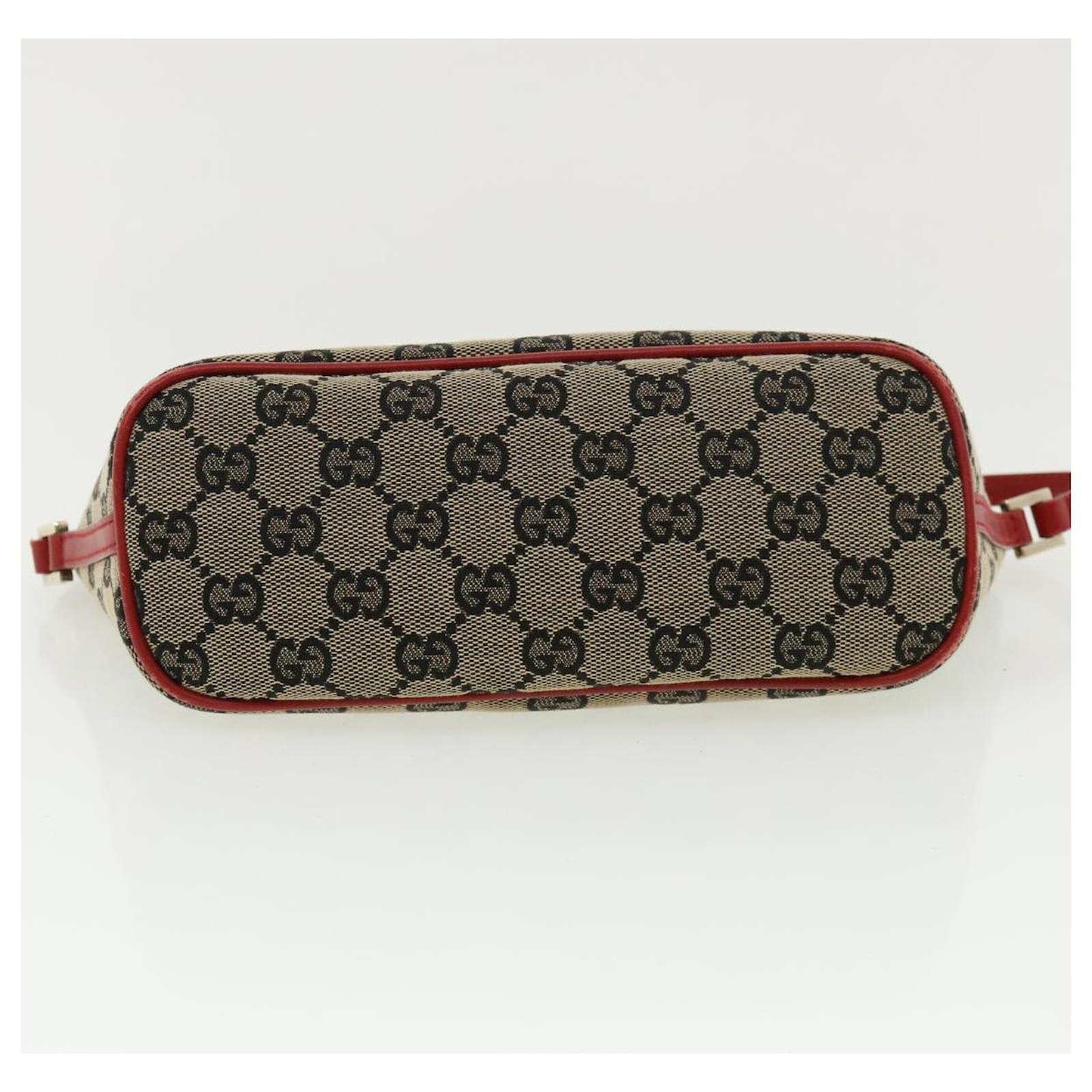 GUCCI GG Canvas Accessory Pouch Navy Red 039 1103 2123 auth 36390 Navy blue  Cloth ref.805411 - Joli Closet