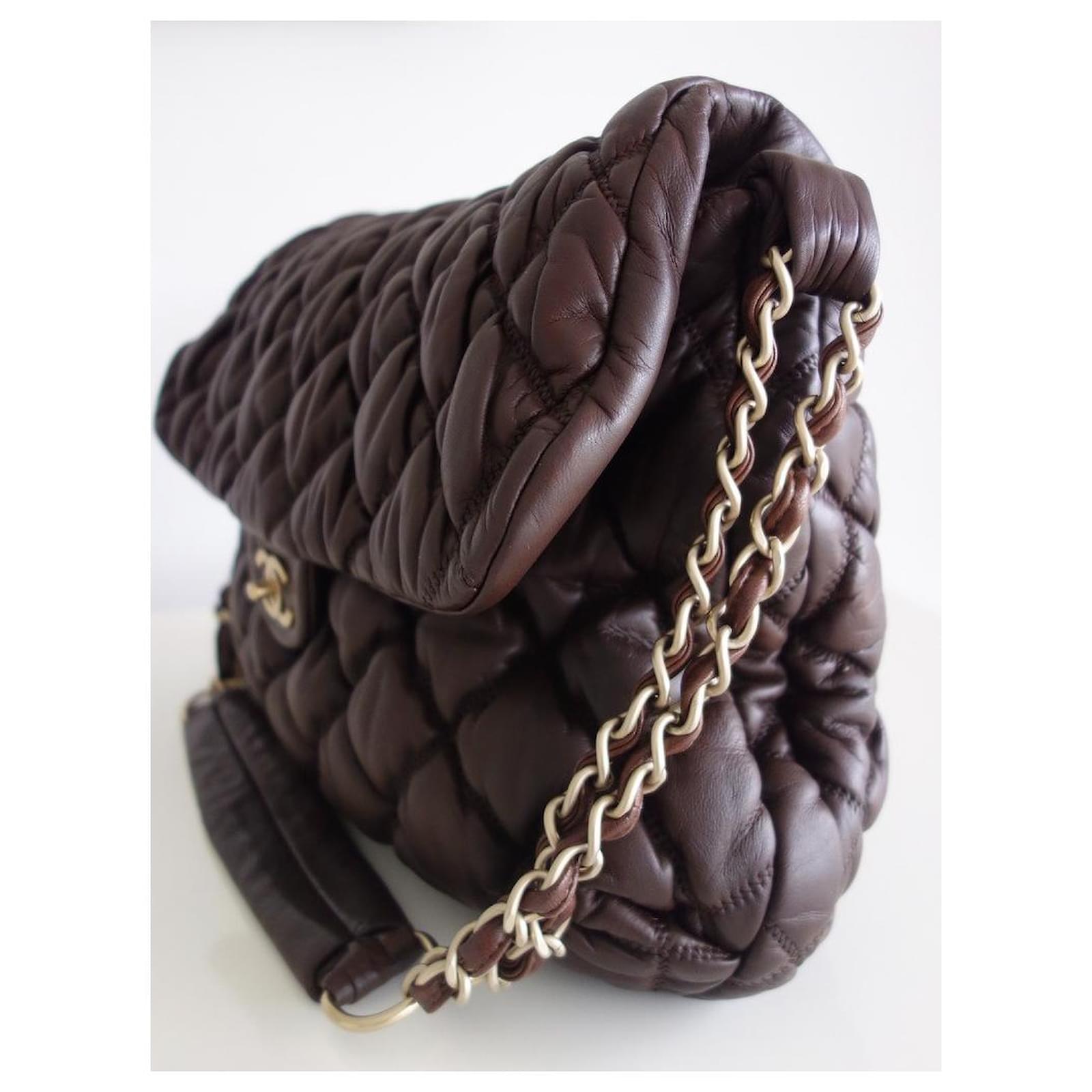 Timeless Chanel bubble bag Brown Leather ref.805524 - Joli Closet