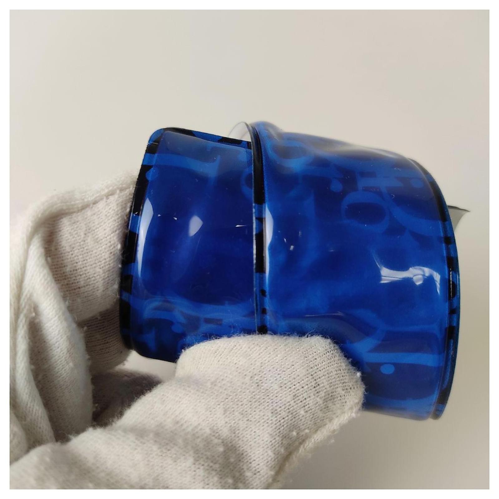 Dior trio of bracelets in PVC with a clickclack monogram Multiple