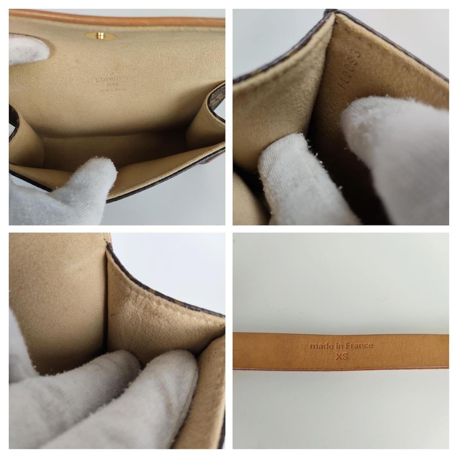 Florentine cloth clutch bag Louis Vuitton Brown in Cloth - 12237443