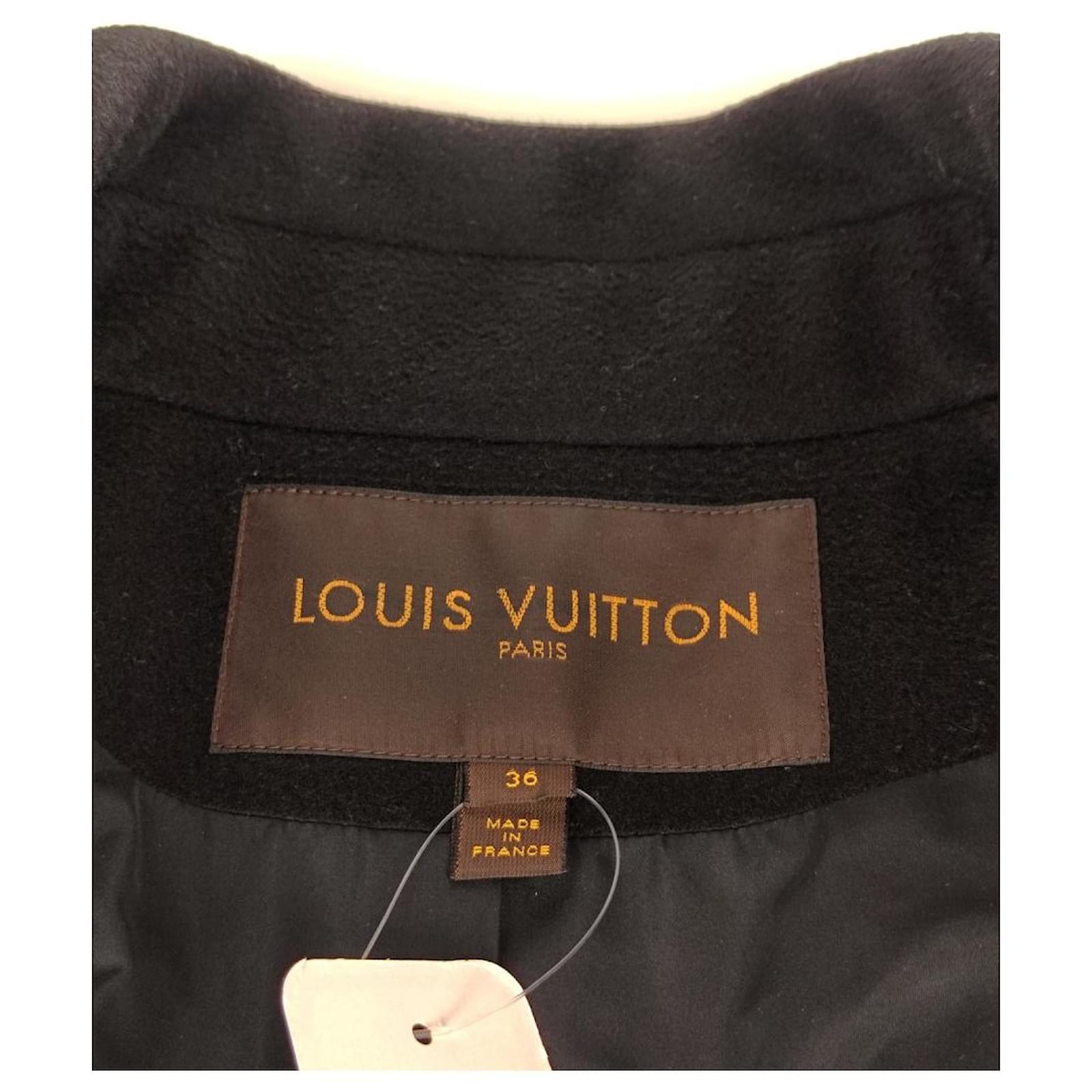 Louis Vuitton Louis Vuitton Women's Wool Cashmere Coat (XS) Black
