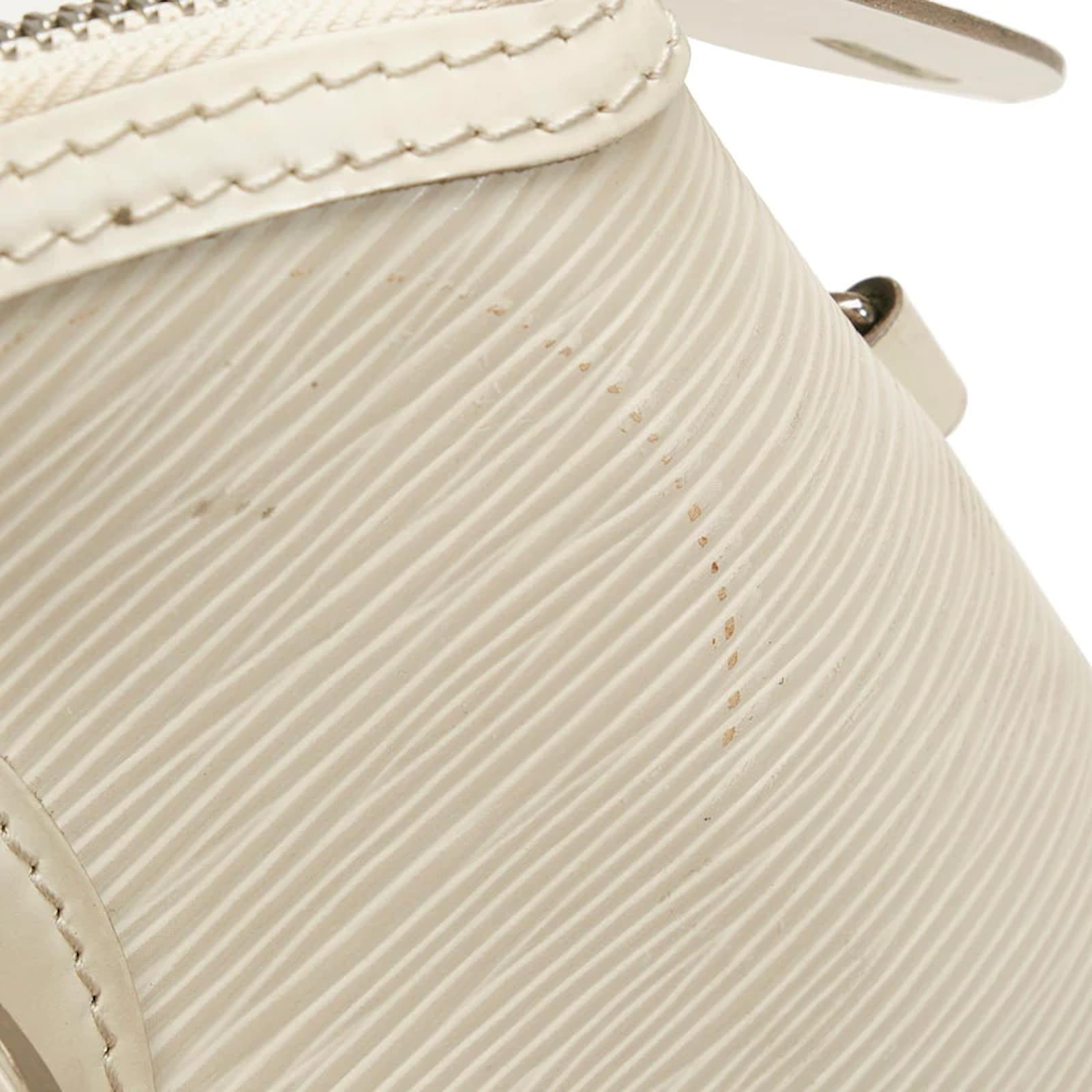 Louis Vuitton Epi Lockit Vertical M4229J White Leather Pony-style