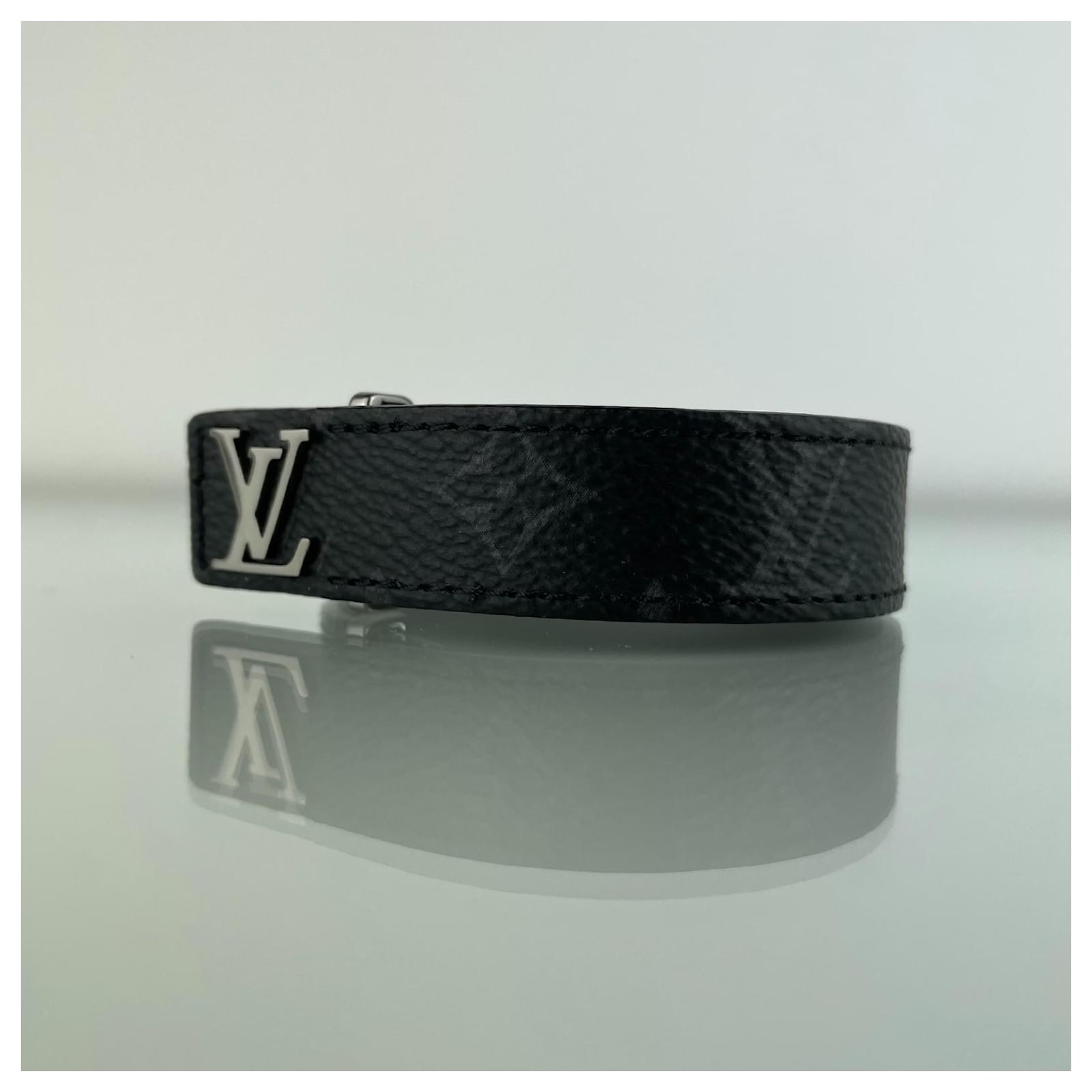 Louis Vuitton Bracelet LV Slim Black Cloth ref.890737 - Joli Closet