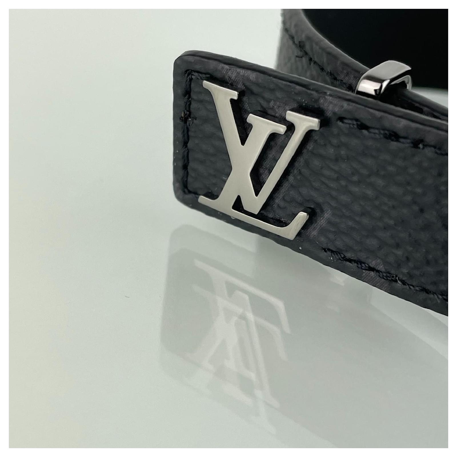 Louis Vuitton Black Leather LV Slim Bracelet Louis Vuitton | The Luxury  Closet